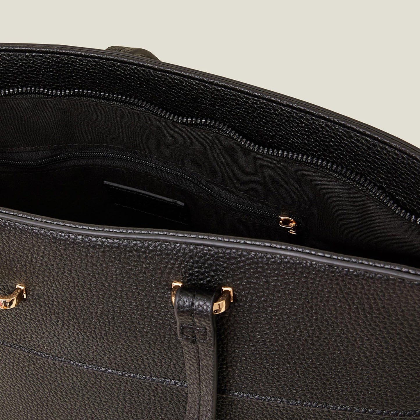 Accessorize London Women's Black Large Faux Leather Tote Bag I Womens Bag| hand bags for women stylish