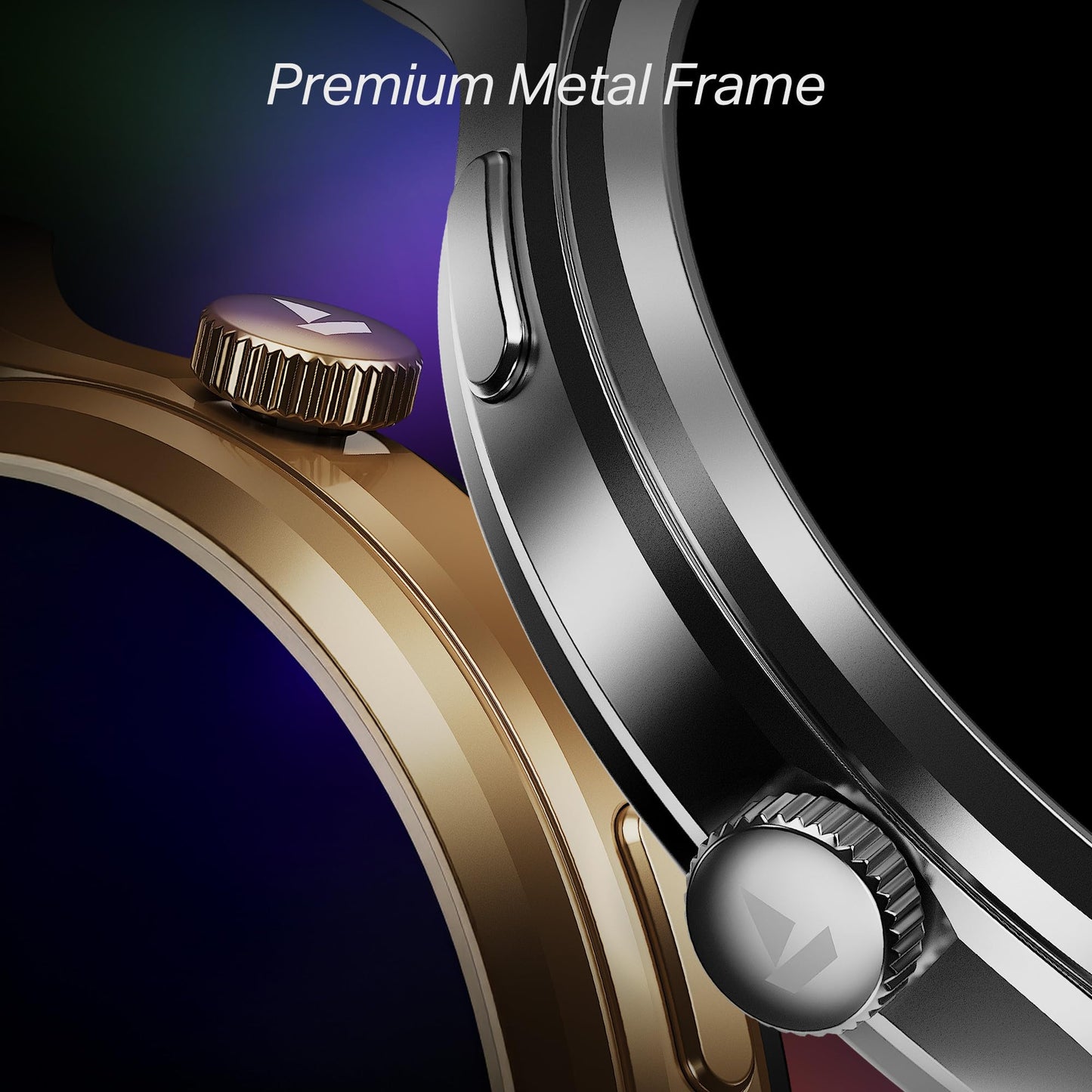 Boat Lunar Discovery Pro, 1.39" HD Display, QR Tray, Emergency SOS, Functional Crown, Multiple Sports Modes, BT Calling, HR, SpO2 & Sleep Tracking, Smart Watches for Men & Women (Active Blue)