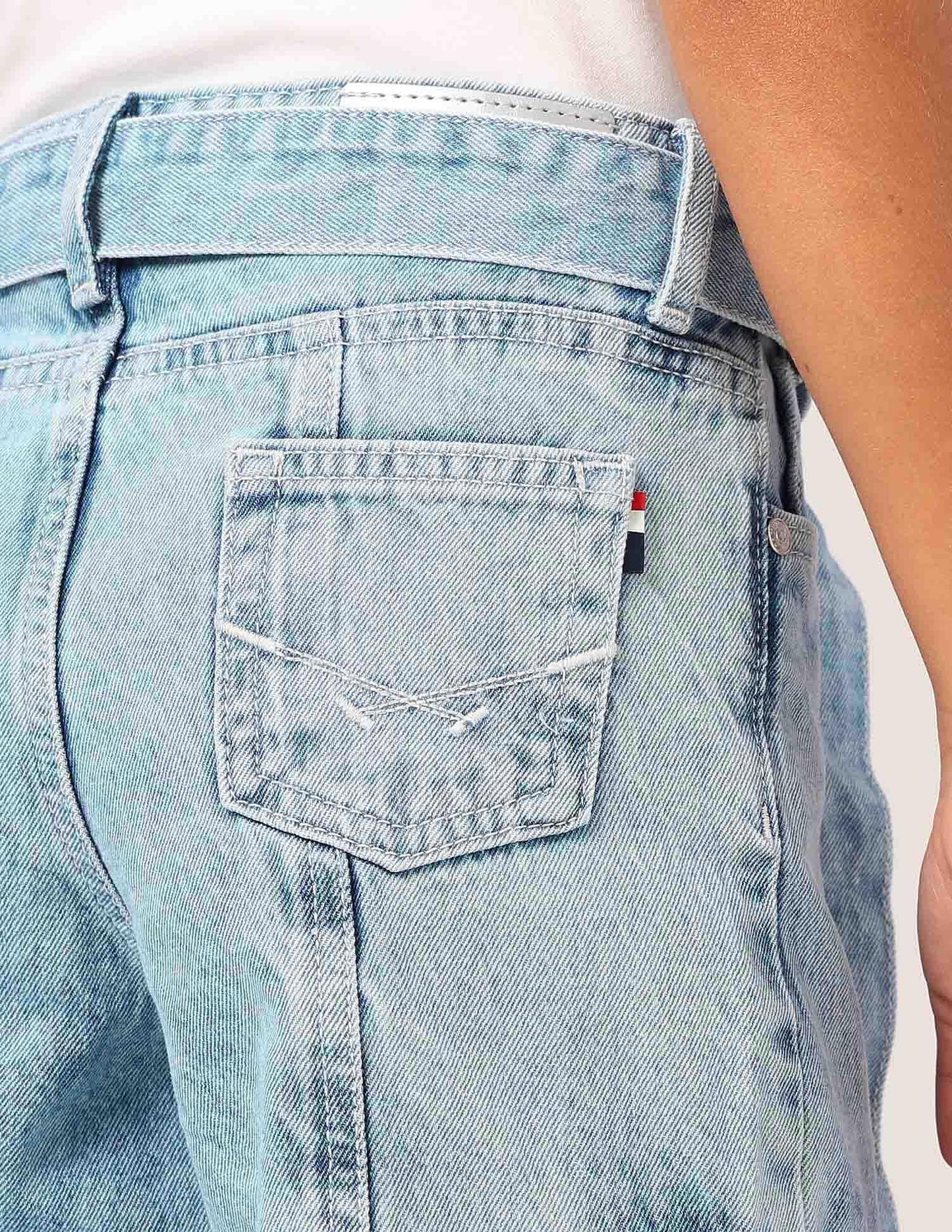 U.S. POLO ASSN. Girls Wide Leg Fit Cargo Jeans (UGJEN0198_Navy_4-5Y)