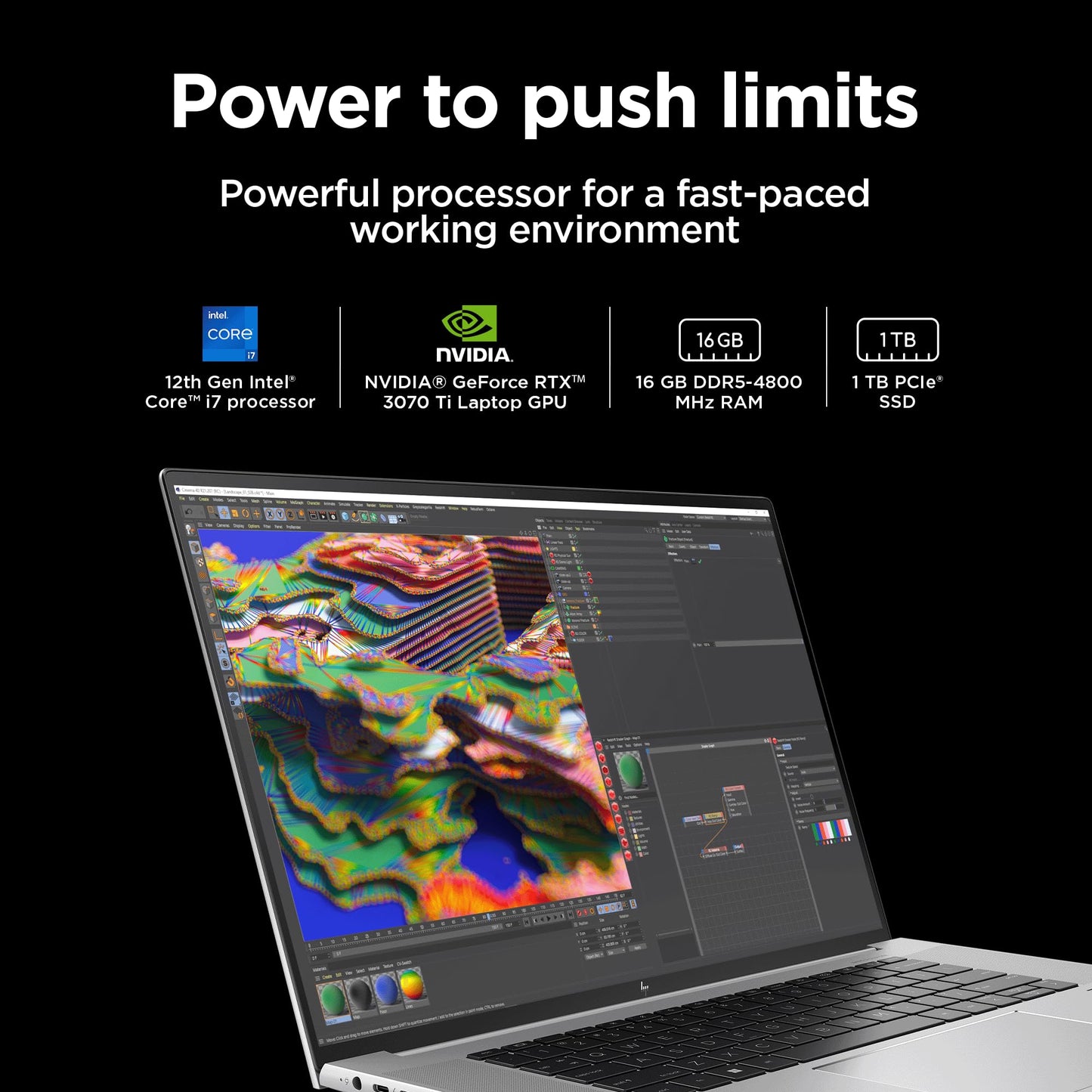 HP ZBook Studio 12th Gen Intel Core i7-12700H 16 inch(40.6 cm) WUXGA Display Creator Laptop /400 nits/16GB RAM/1TB SSD/NVIDIA GeForce RTX 3070 Ti Graphics/Win 11/MSO/B&O/FPR, G9 Workstation PC