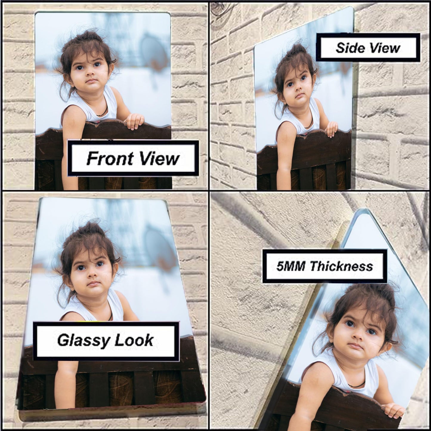 MITZVAH 5mm Acrylic Photo Frame Personalized Photo Gifts|Personalised Photo Frame Birthday Gift|Premium (Portrait, 8X12 inch)