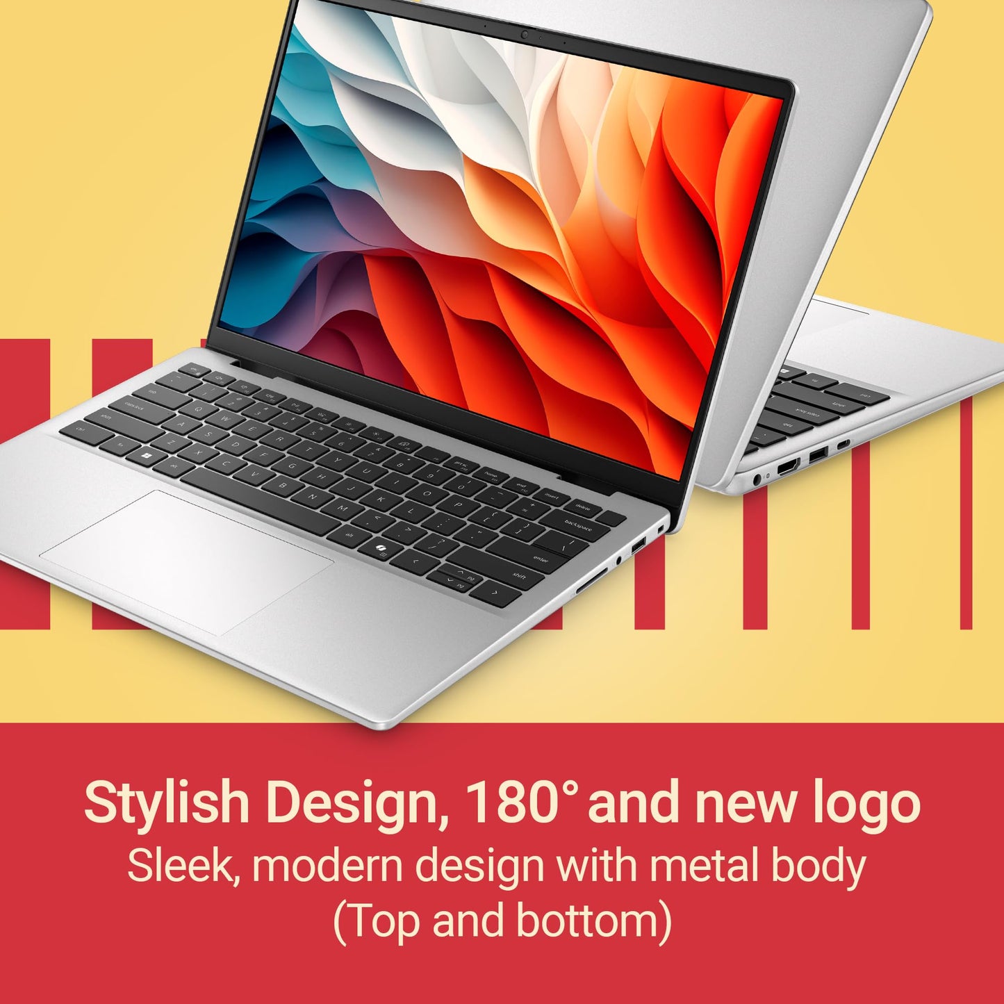 Dell 14, Intel 14th Generation Core 5, 16 GB:DDR4 RAM, 512GB, 2K 14"/35.56 300 Nits Non-Touch Display, Backlit Keyboard + FPR, Win 11, Office H&S 2024, Platinum Silver, 1.54Kg Thin & Light Laptop