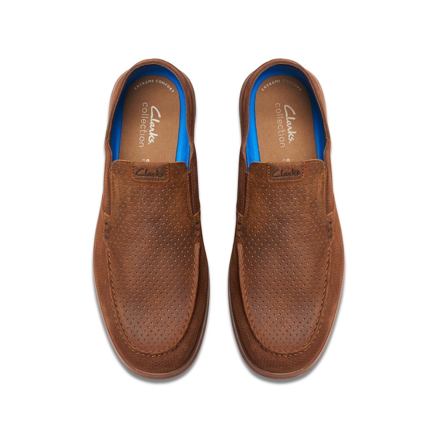 Clarks Men's Flexway Easy Moccasin, Dark Brown Suede, 6.5 UK