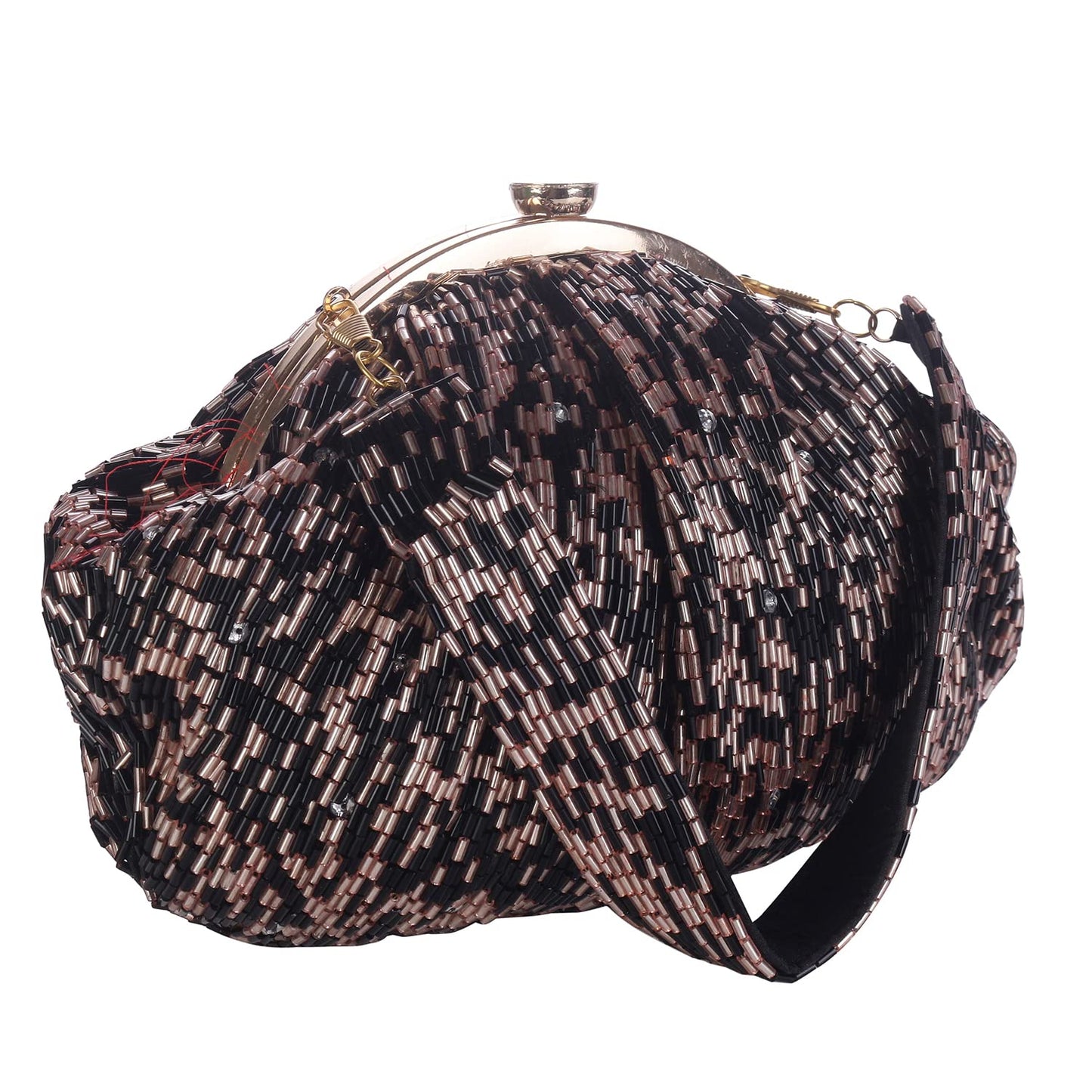 SWISNI Black designer batua bag II Women's Traditional Designer Clutch For Women & Girls II BATUA BAGS