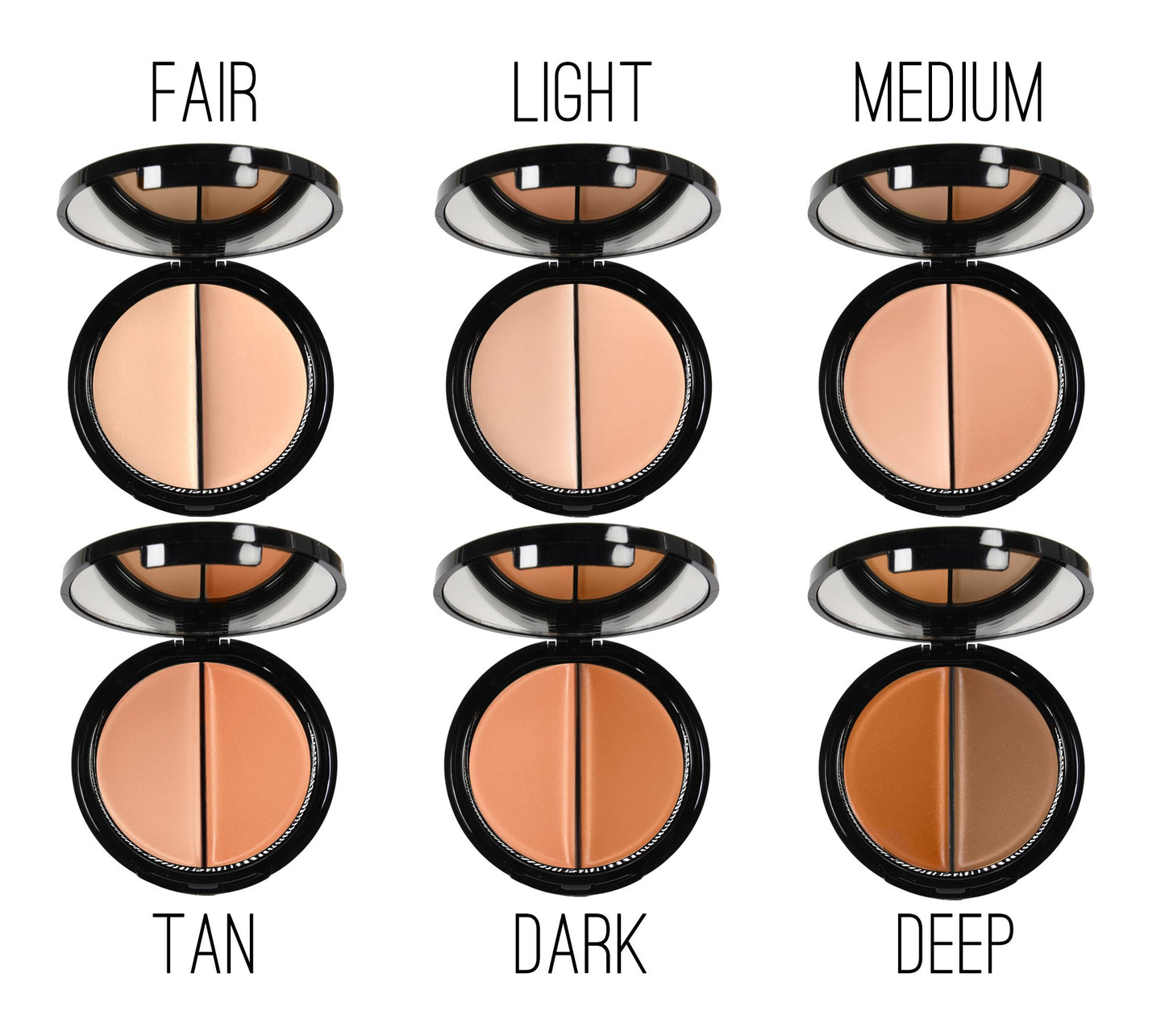 EVE PEARL Dual Salmon Concealer Full Coverage Under Eye Concealer Smooth Skin Treatment Brighten Makeup Hydrate Skincare (Medium)