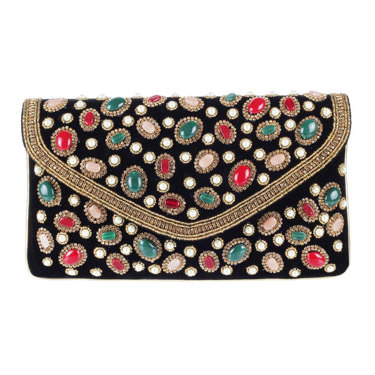 Metro Womens Synthetic Black Clutch (One Size)