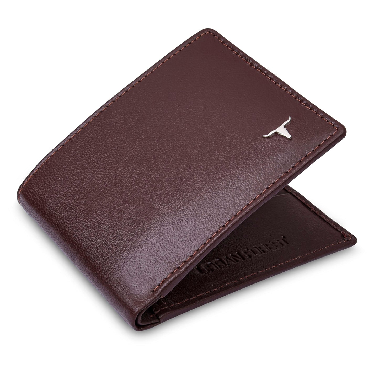 URBAN FOREST Griffin Aniline Brown Leather Wallet & Diamond Pen Combo Gift Set for Men