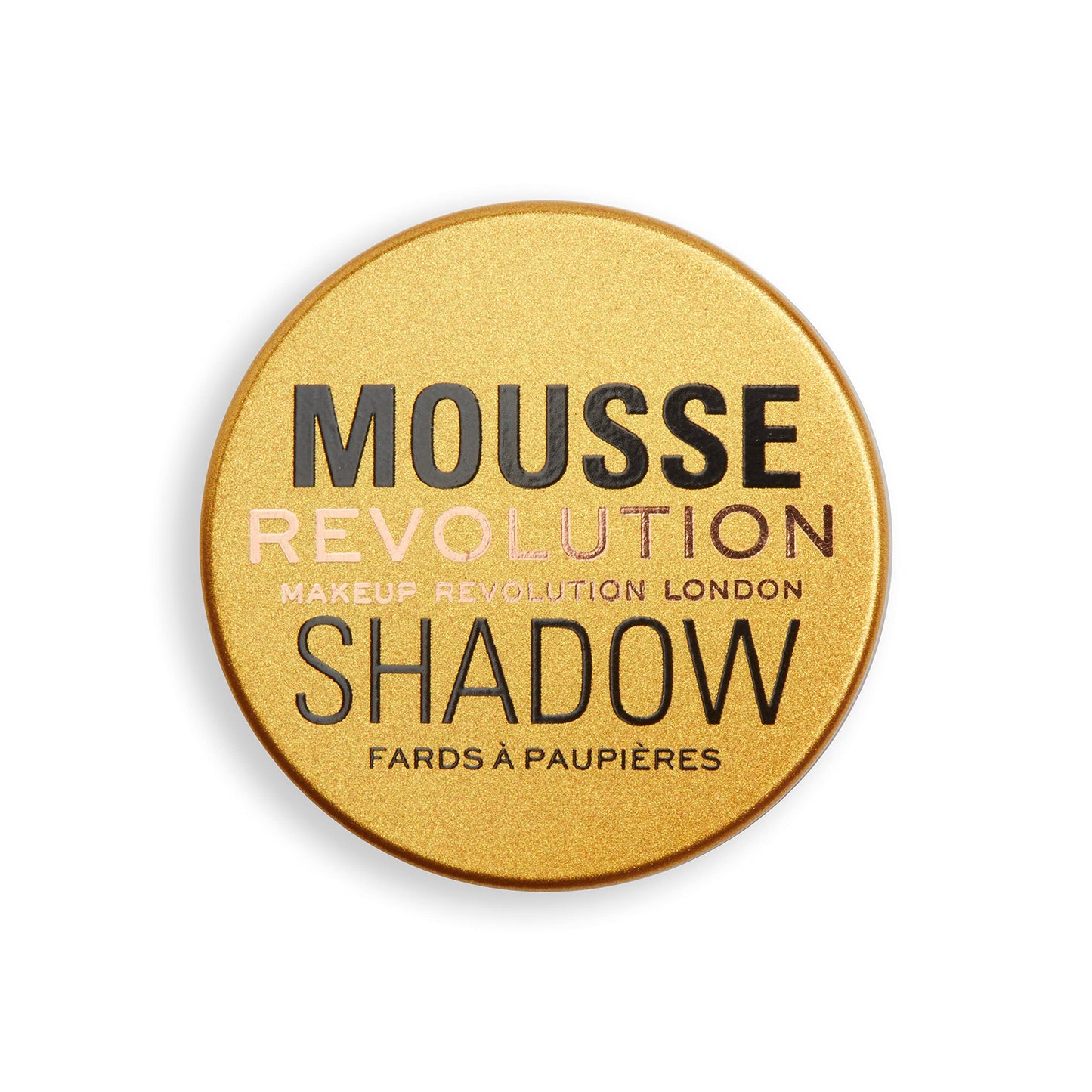 Makeup Revolution- Mousse Shadow- Gold | Creamy whipped mousse formula for soft focus |Non-sticky, cream-to-powder finish |Foil finish with longevity | Light-as-air mousse shadow | 4gm