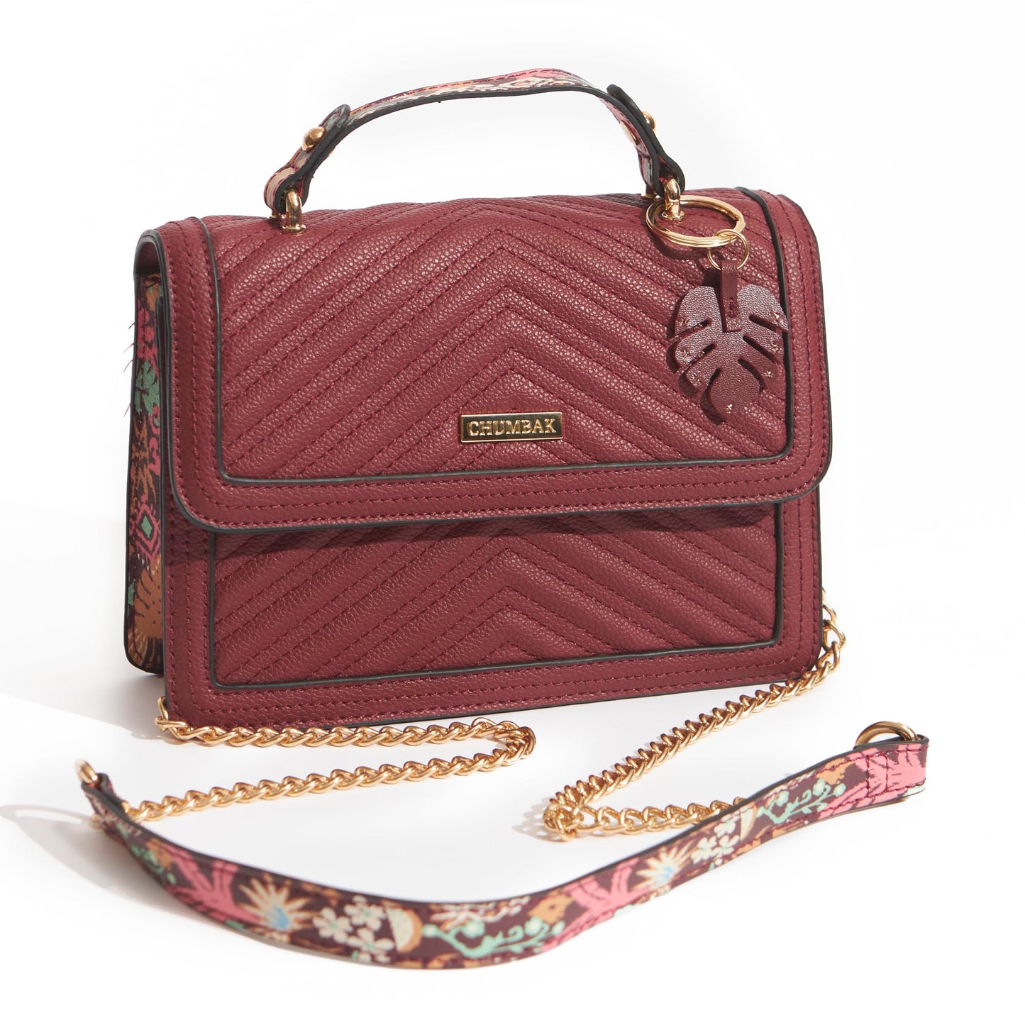 Chumbak Crossbody Sling Bag for Women | Stylish Printed Canvas Box Sling bag | Multipurpose Daily use Bag for Office/College/Travel