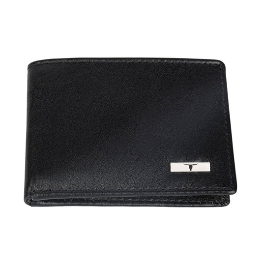 URBAN FOREST Fred Aniline Black Leather Wallet for Men