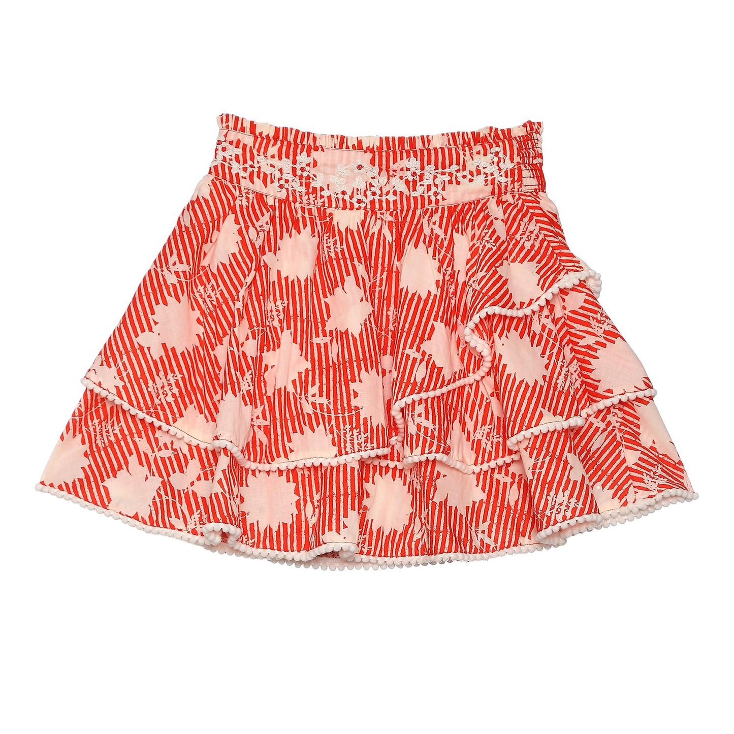 BIBA Girls Printed Kid(KWBEADED BRIGHTS5691_RED_3)