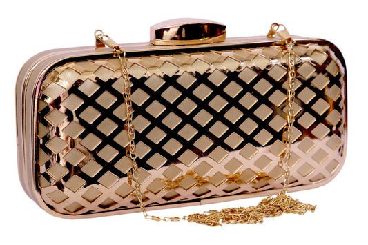 TOOBA Handicraft Beautiful Star Box Clutch Bag Purse for Bridal, Casual, Wedding Bag for Women & Girls Bags for Women