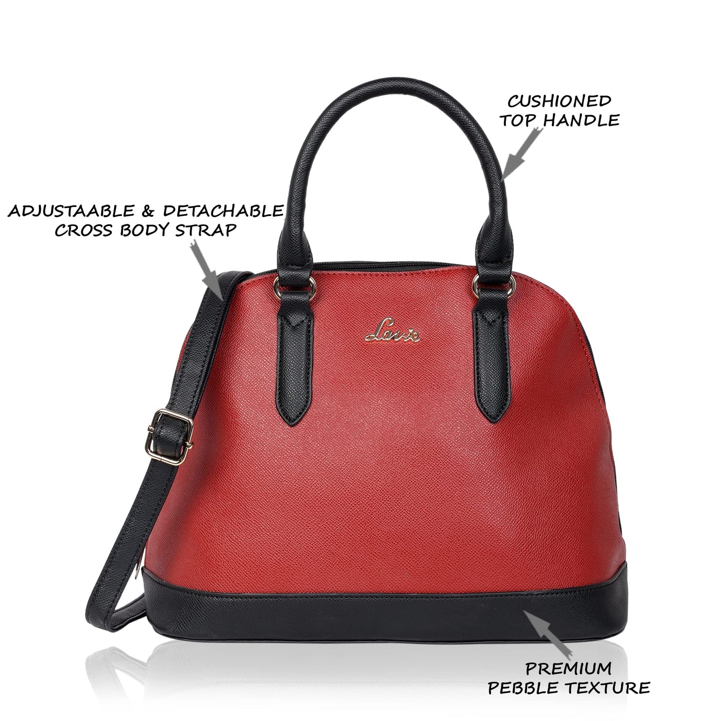 Lavie Hilite Chefa Women's Medium Satchel Bag | Ladies Purse Handbag