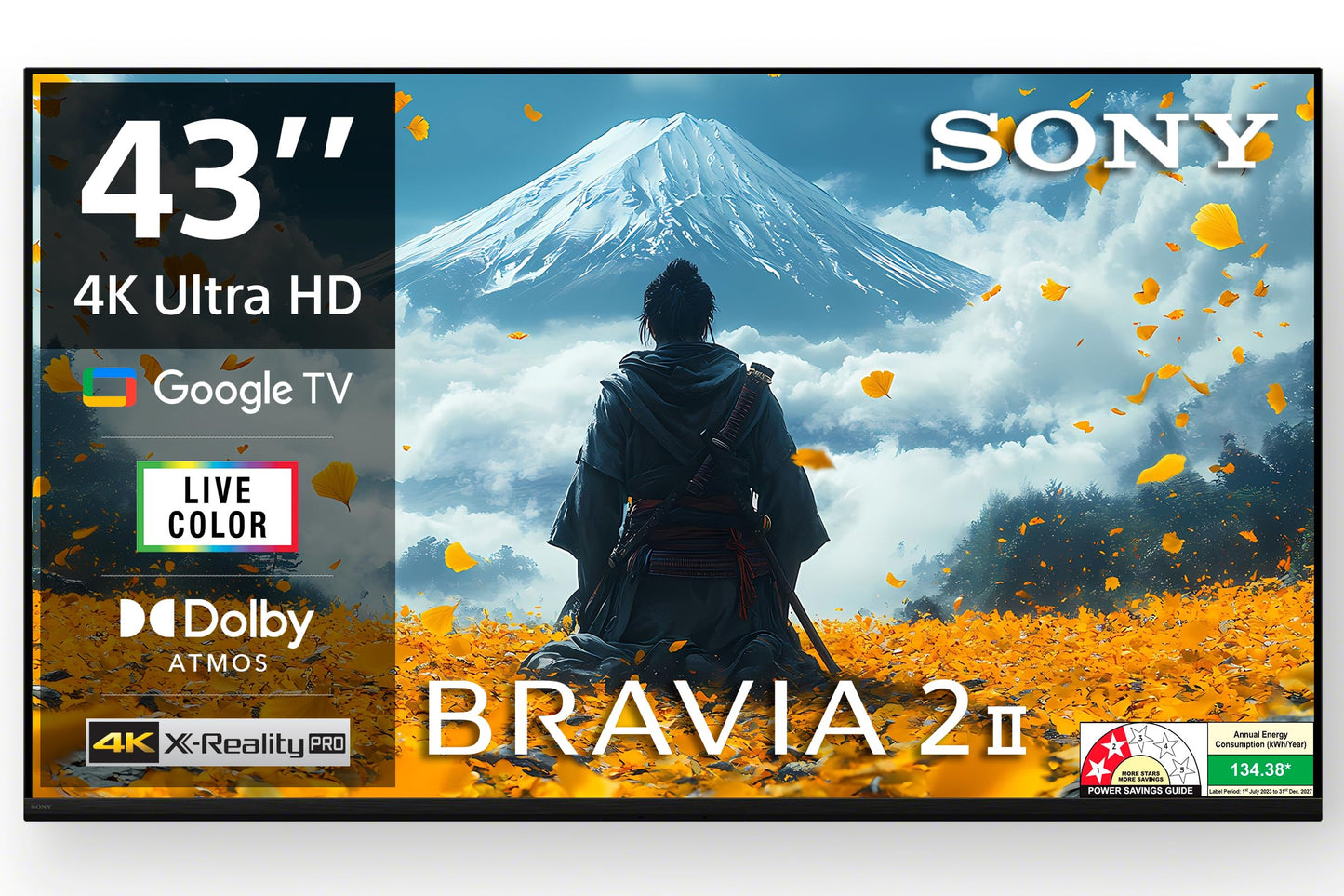 Sony 108 cm (43 inches) BRAVIA 2M2 Series 4K Ultra HD Smart LED Google TV K-43S22BM2