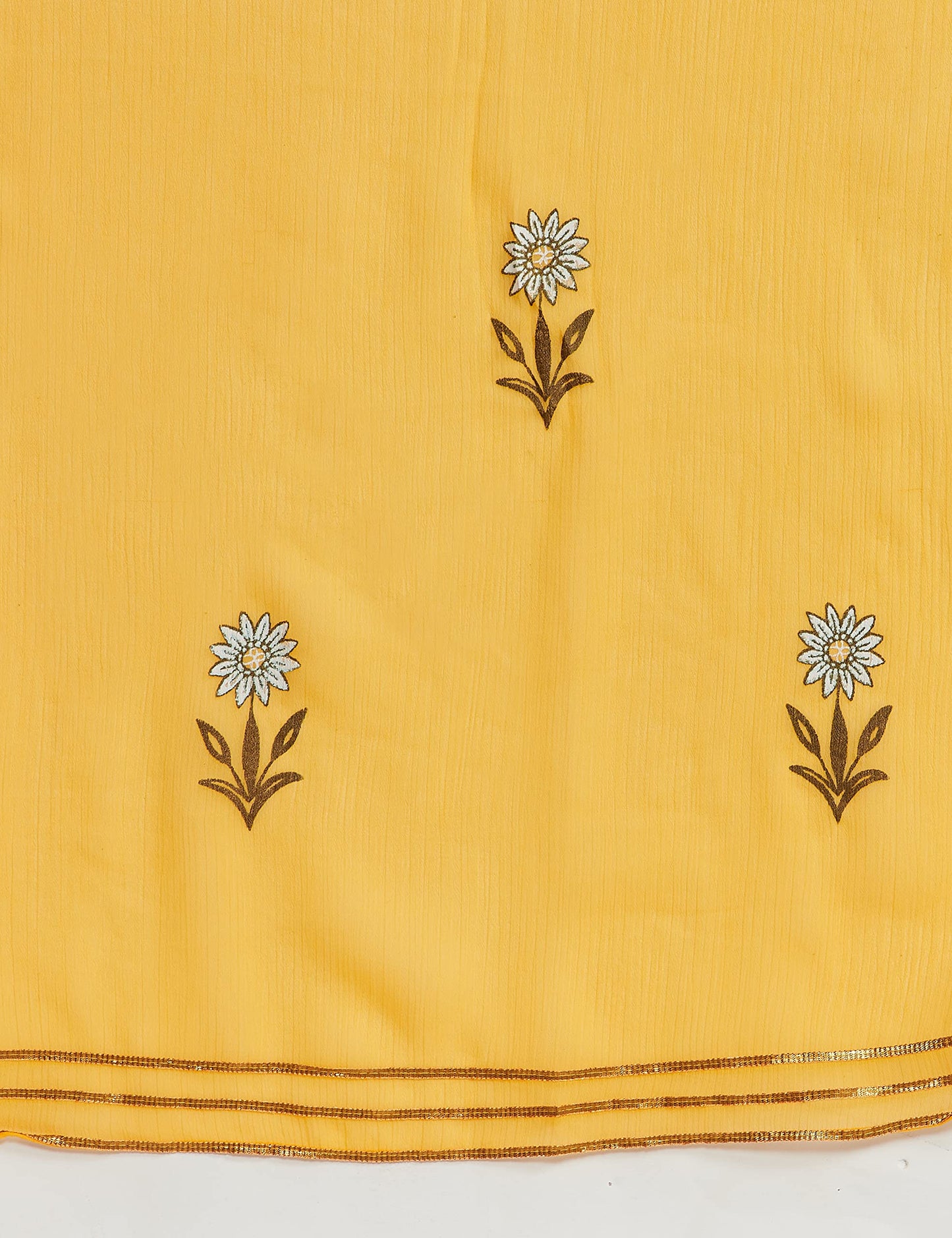 BIBA Women's synthetic a line Salwar Suit Set (SKD673942_ Ochre_ 2XL (42))