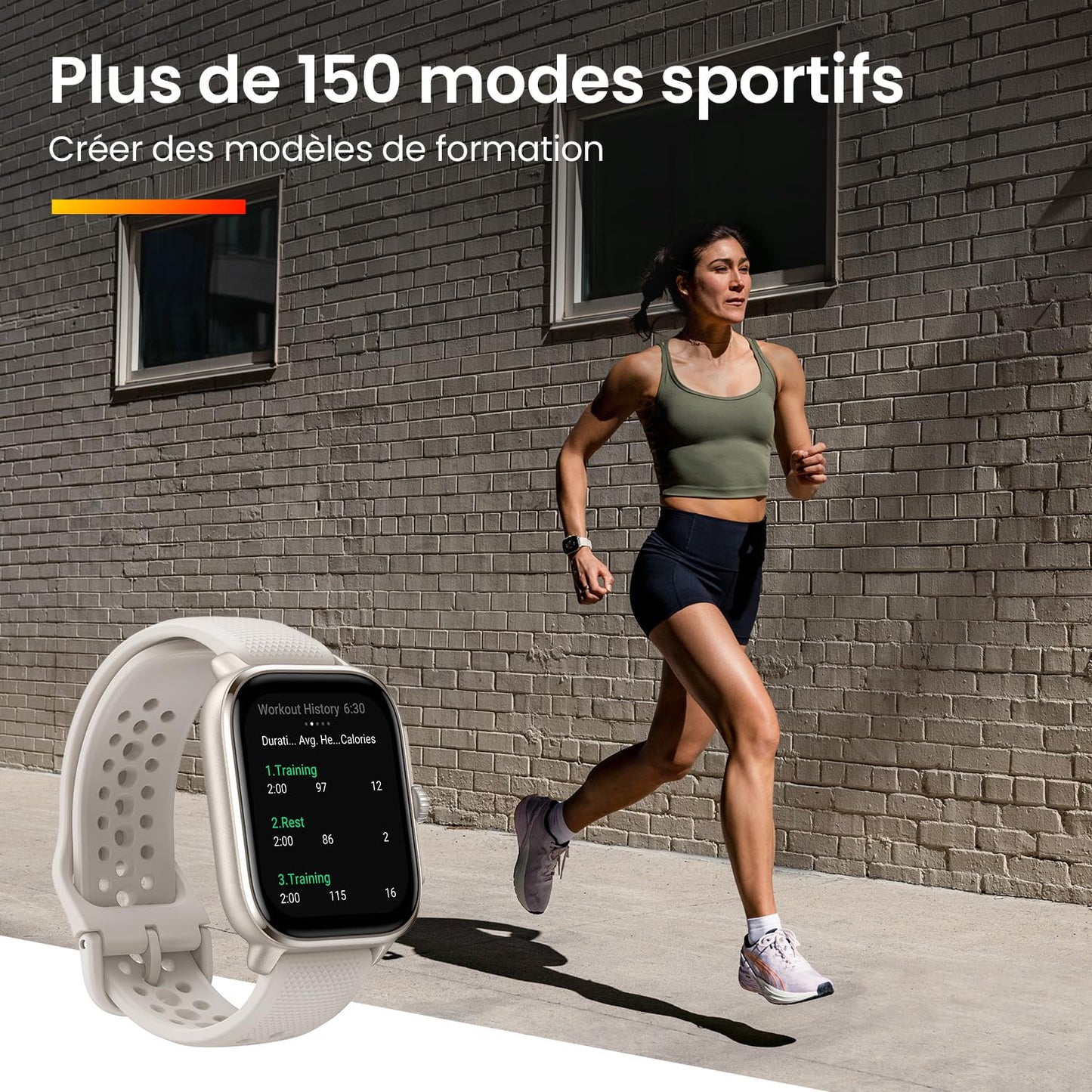 Amazfit Cheetah Lightweight Running Smart Watch with Dual-Band GPS, Route Navigation & Offline Maps, Personalized Training Plans, HR & SpO2, Music, 5 ATM Waterproof (Square) Winner Champagne