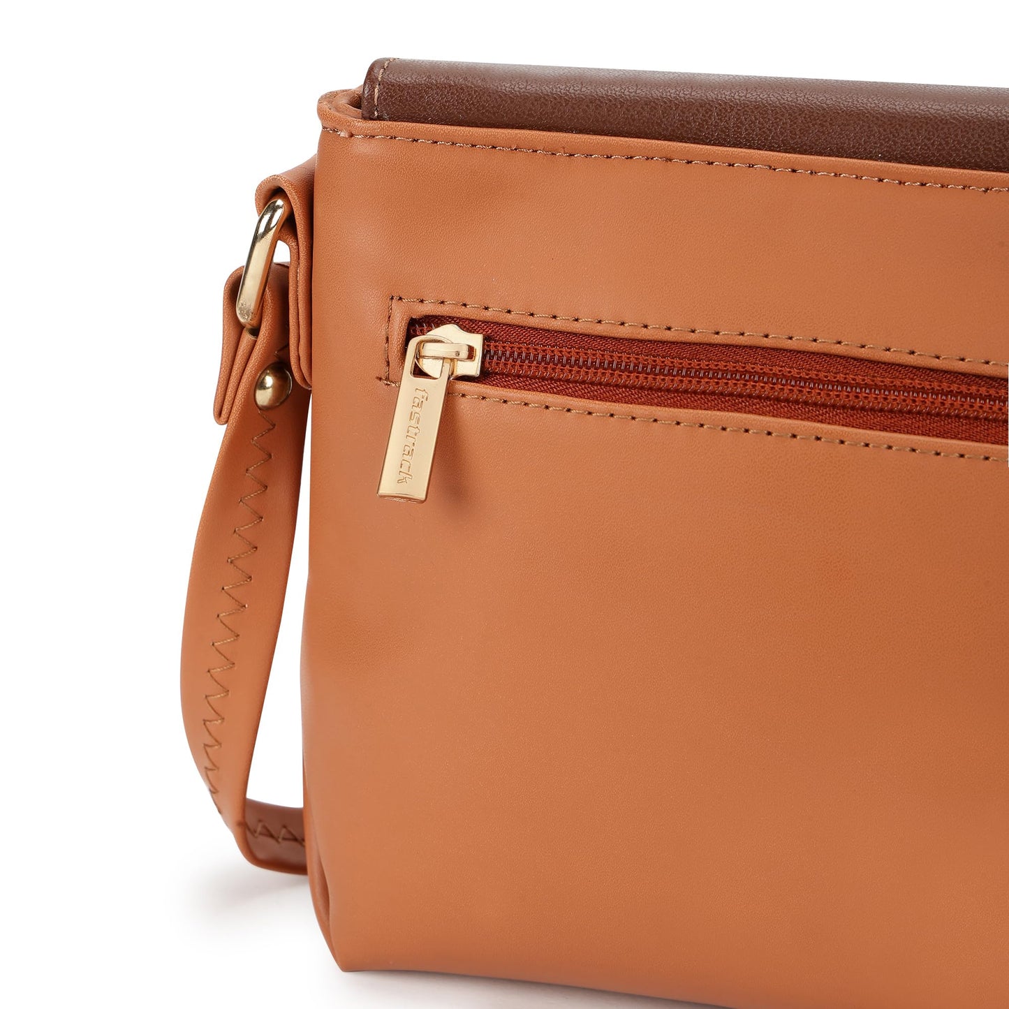 Fastrack Color-Blocked Sling Bag for Women, Girls and Ladies | with Adjustable Strap, Zip Pocket & Magnetic Closure | Ladies Purse Handbag | Slings for Casual Carry