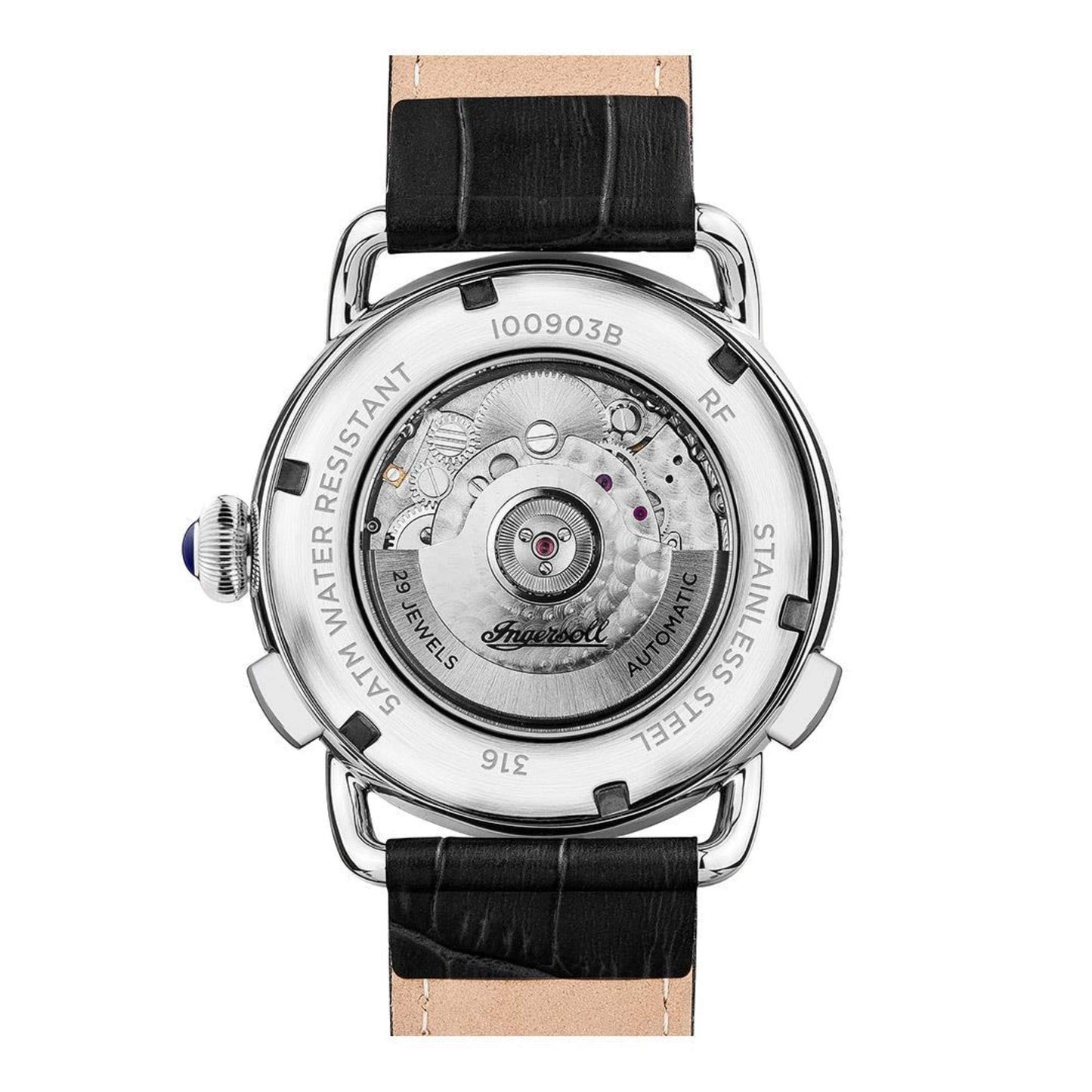 Ingersoll Mens Analogue Classic Automatic Watch with Leather Strap - I00903B