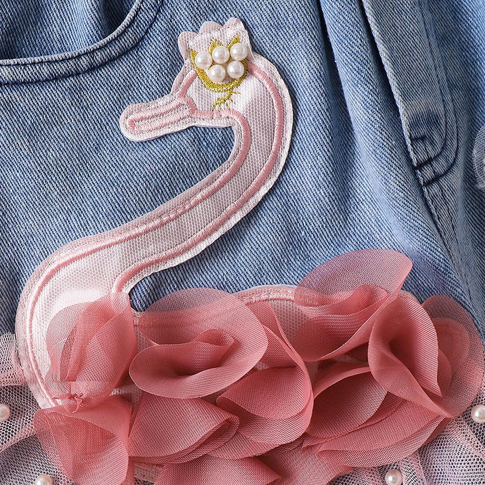 Hopscotch Girls Embellished Print Sleeveless Pink Short Set