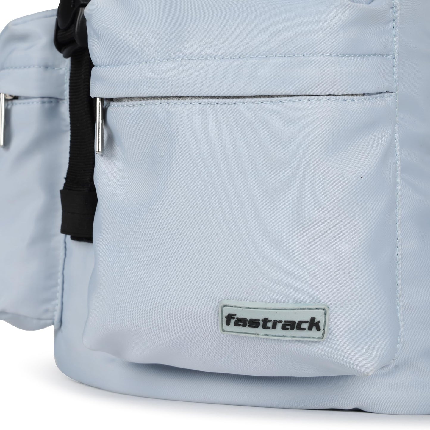 Fastrack Nylon Backpack for Women | Stylish College & Travel Bag with Buckle Closure | 2 Front Zipper Pockets | Lightweight & Durable Casual Backpack