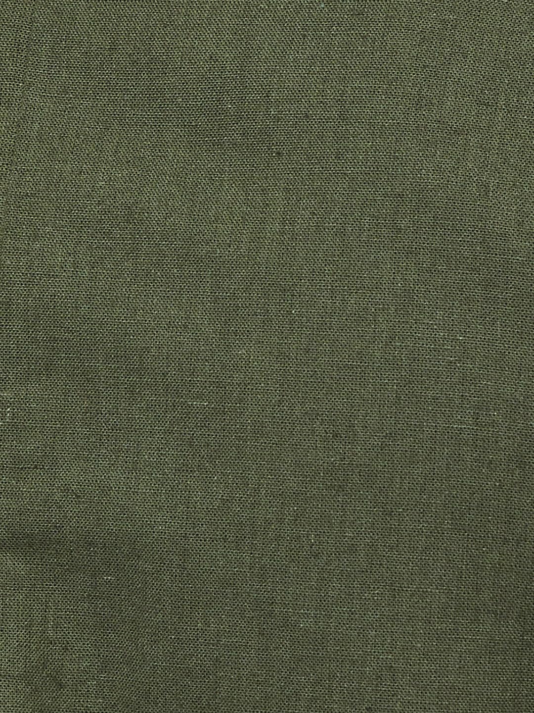 Max Women Solid Waistcoat Style Top_Olive_XS