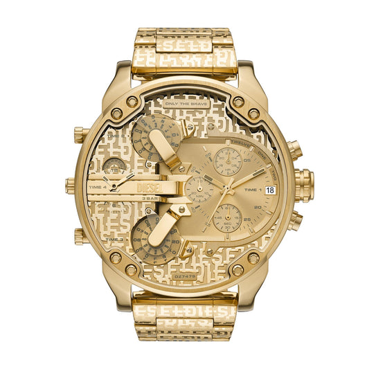Diesel Mr. Daddy 2 Analog Gold Dial Men's Watch-DZ7479