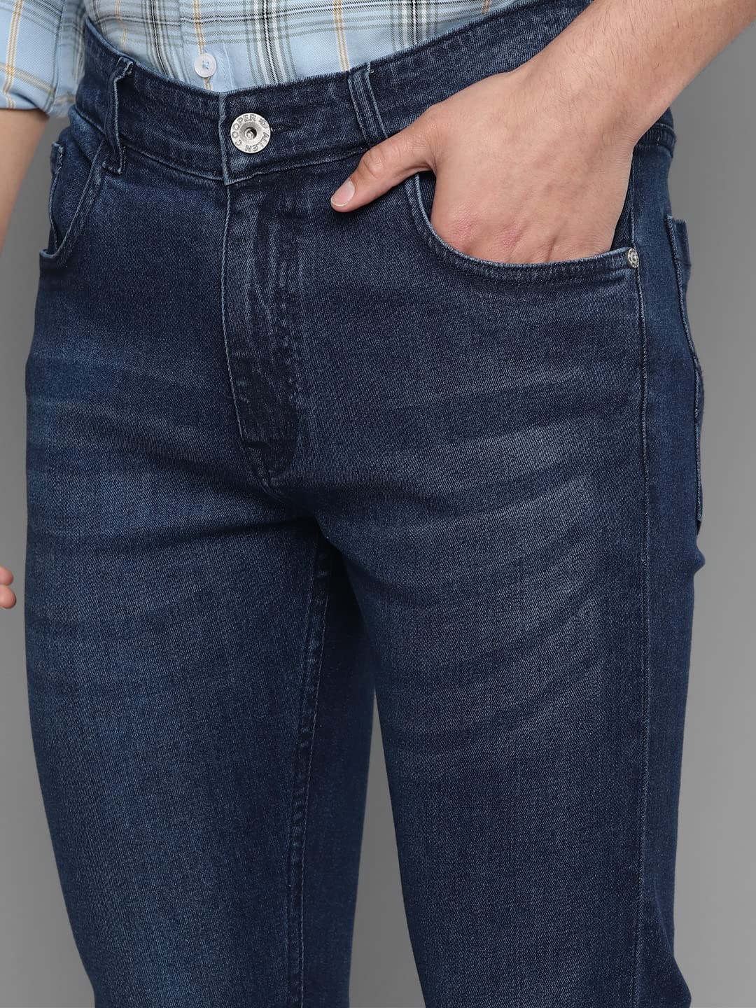 Allen Cooper Denim Jeans for Men(92-32) Dark Blue