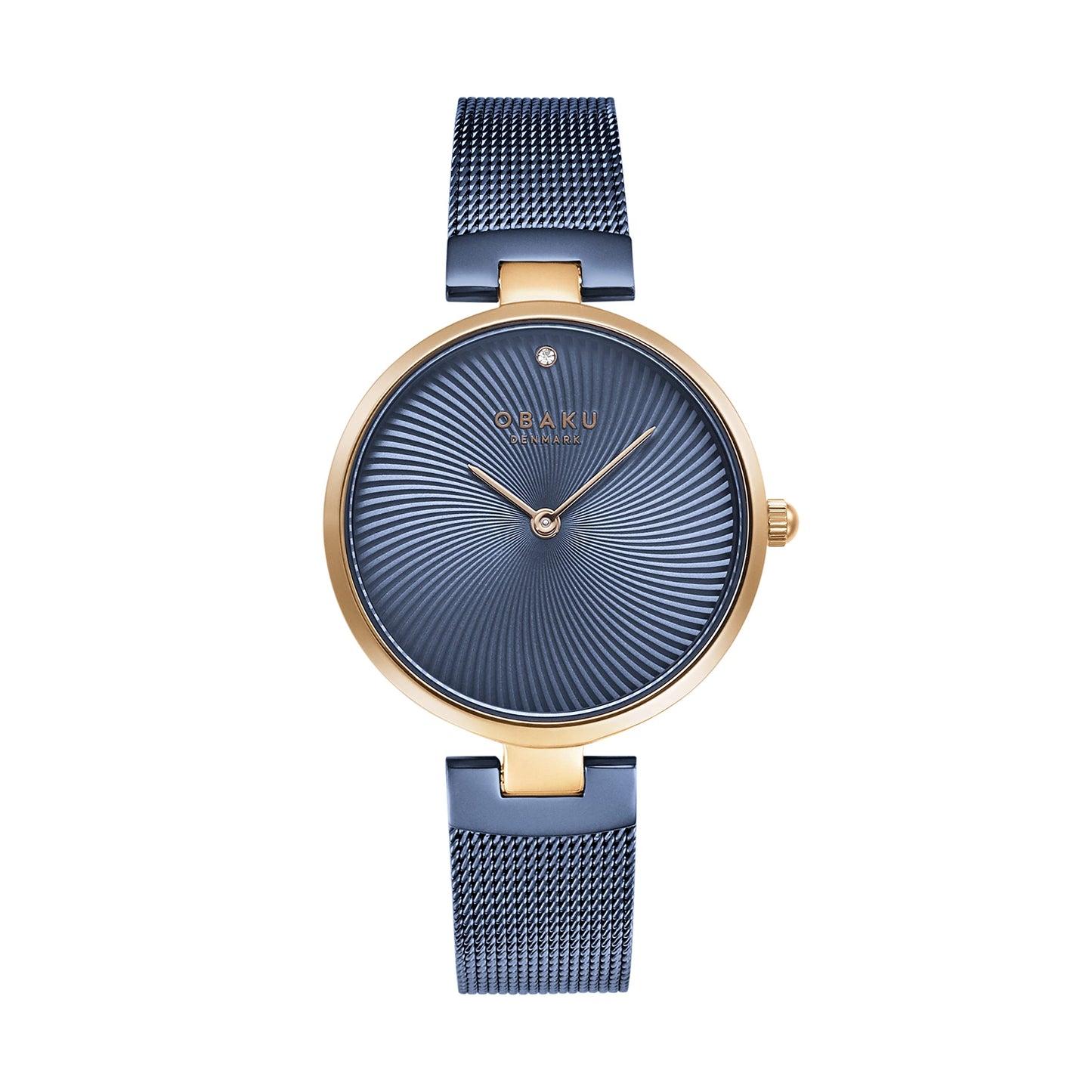Obaku Diamant Ocean Analog Blue Dial Women's Watch-V256LXVLML