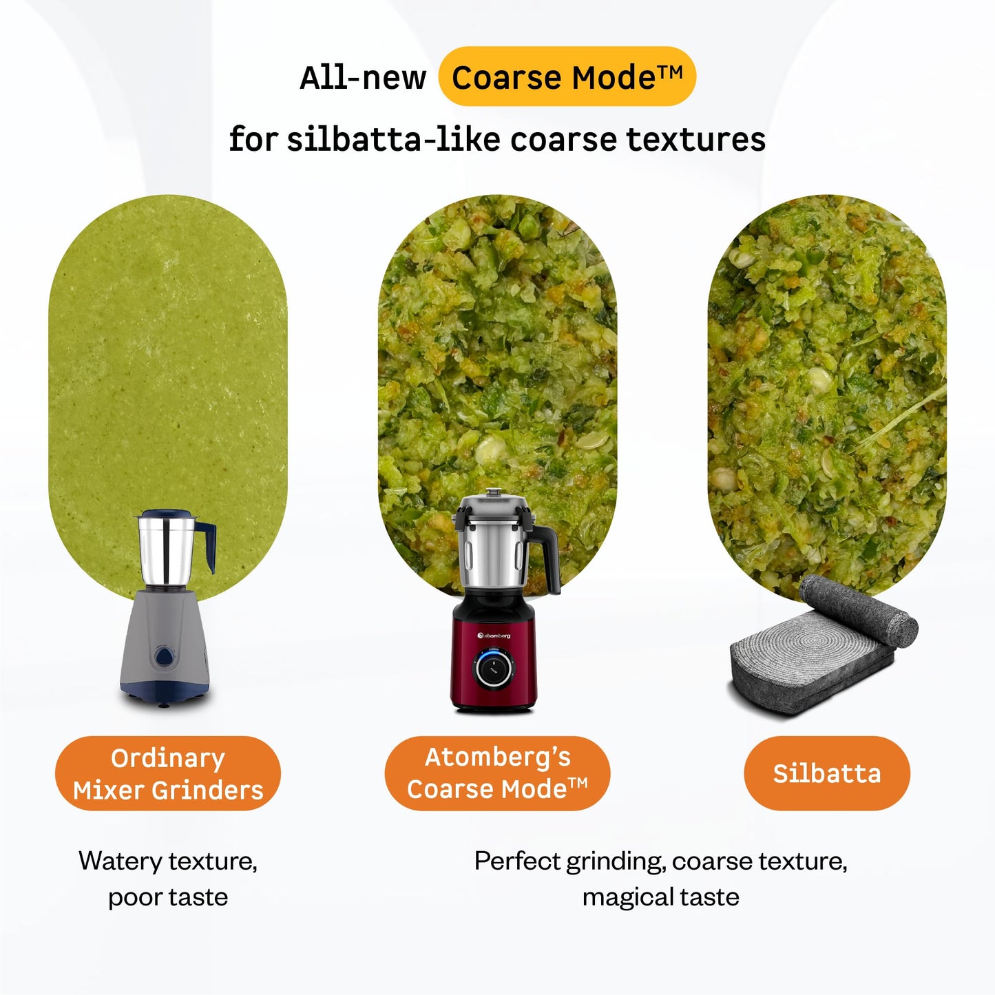 Atomberg Zenova Mixer Grinder | Unique Coarse Mode for Silbatta-like Texture | Intelligent BLDC Motor | Safety Features | 4 Jars including Chopper | Hands-Free Operation (Red Wine)