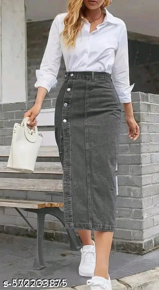 Woman Denim Skirt