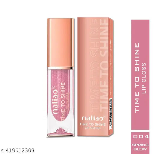 Maliao Time to Shine Lip Gloss - Glossy Brilliance for Stunning Lips (004-SPRING GLOW )
