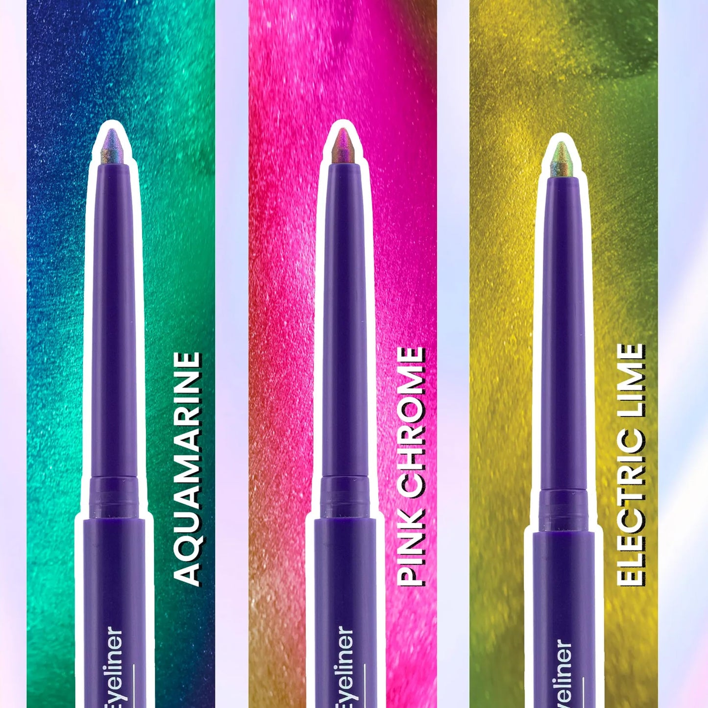 NY Bae Holographic Gel Eyeliner - Pink Chrome 02 | Green Pink Eyeliner (0.25g) | Waterproof & Smudgeproof | Multi-Chrome | Smooth Glide | Long Lasting | Eyeliner + Kajal + Eyeshadow | Eye Makeup
