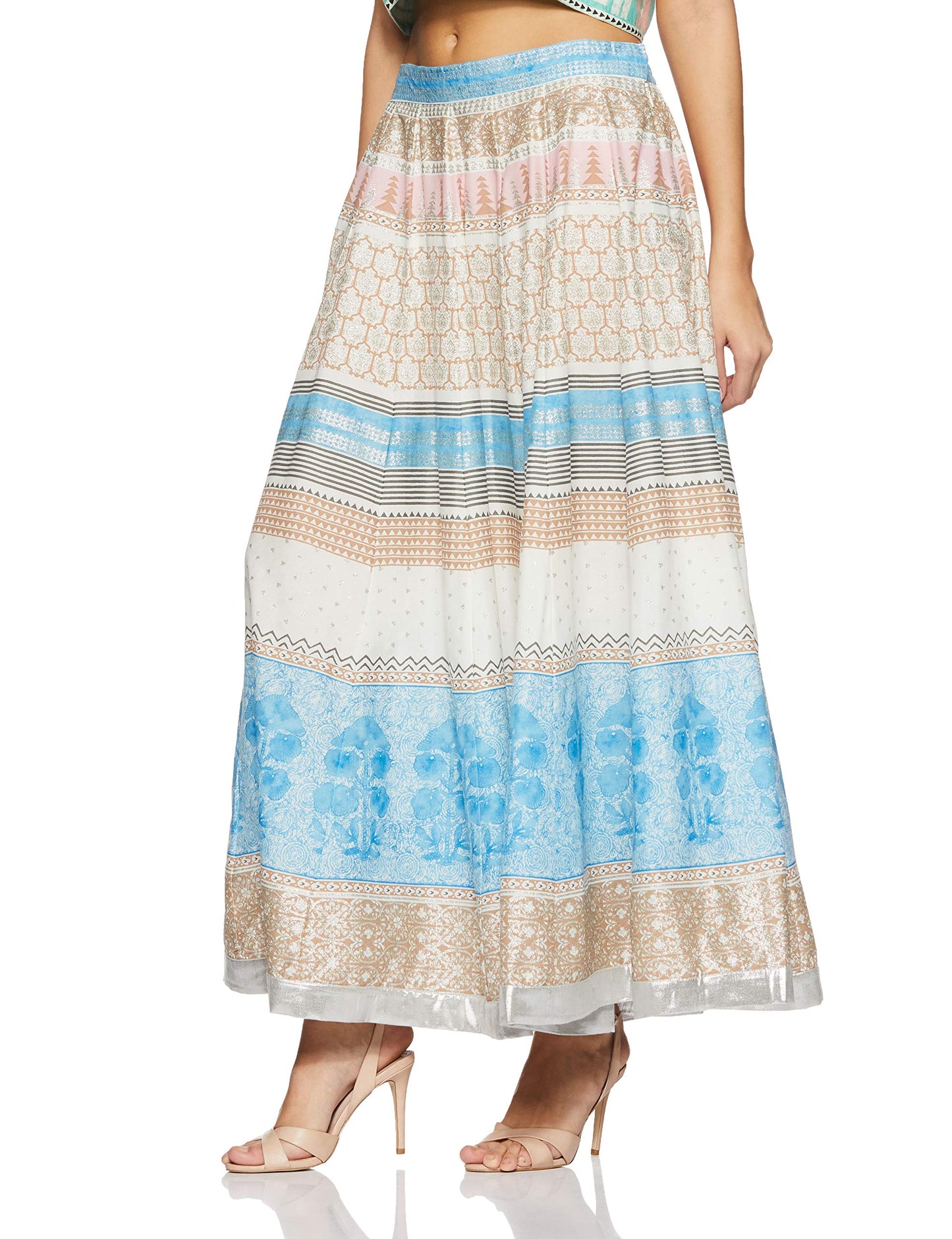 W for Woman Women Maxi Skirt (18FE55413-51347_White_WM_White_M)