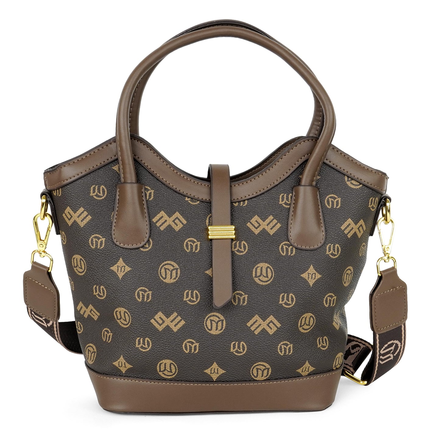 Storite Women Handbag – Elegant Coffee Brown Leather Shoulder Bag for Women’s Everyday Use (29x9x19 cm)