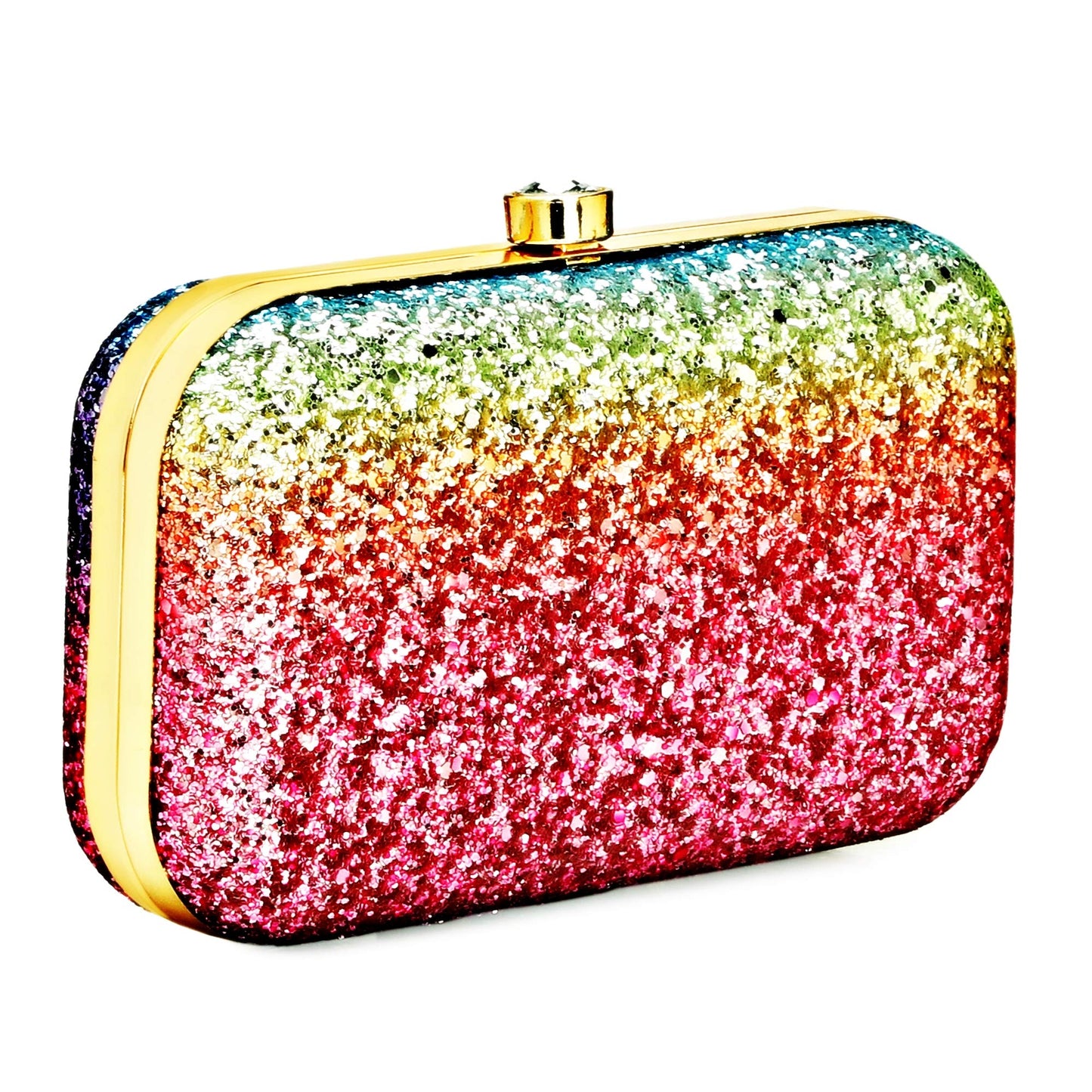 TOOBA Womens Handicraft Hand Embroidered Box Clutch Bag Purse For Bridal, Casual, Wedding Bag for Women & Girls Multi