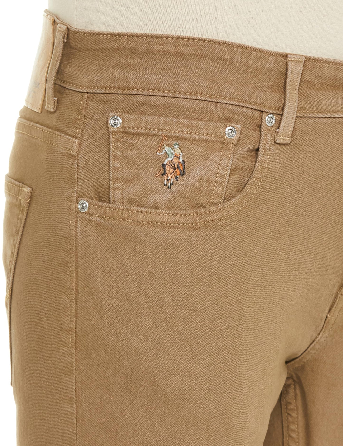 U.S. POLO ASSN. Men's Skinny Jeans (UDJENO2032_Khaki