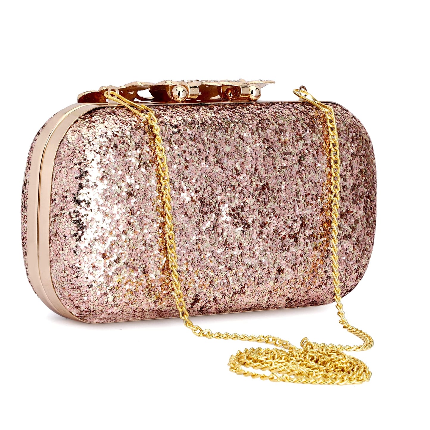 TOOBA Women's Clutch, Metallic Rose Gold