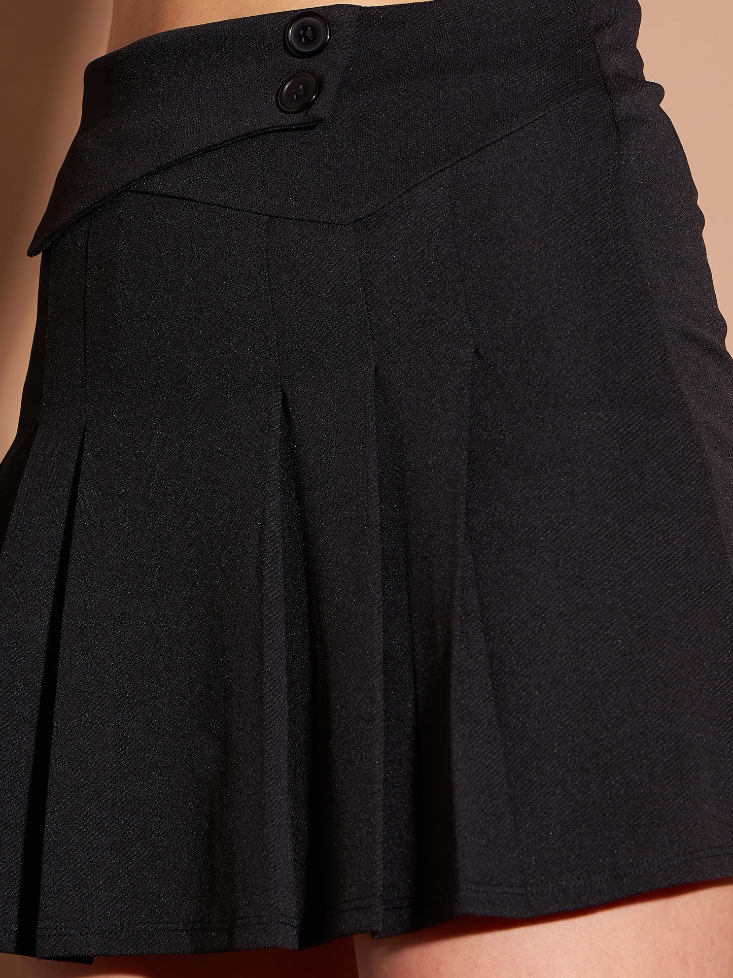 Marie Claire Spandex Western Skirt Black