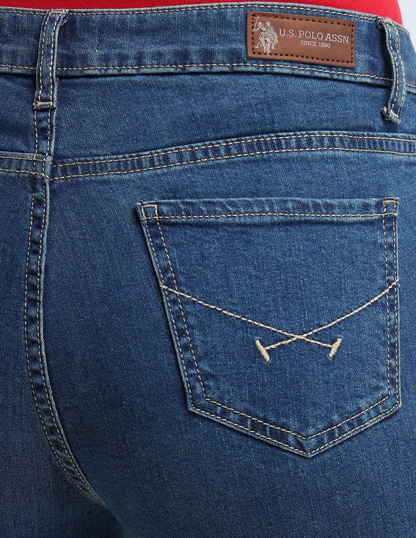 U.S. POLO ASSN. Women's Loose Jeans (UWAW24JEN183_Blue