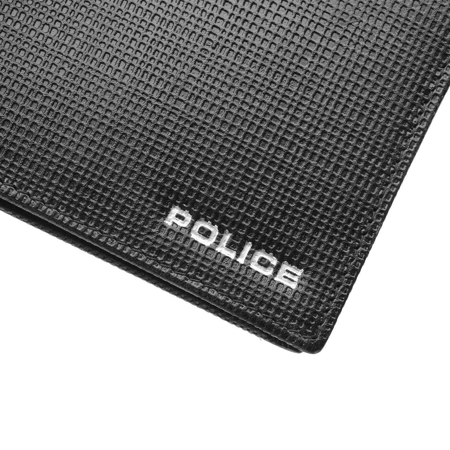 Police Branded Wallet for Men Leather Original | Premium Coin Wallet for Men Stylish Genuine Leather Gents Purse with 4 Credit Card Holder Slots | 2 Slip-in Pockets | Ideal Diwali Gifts -Black