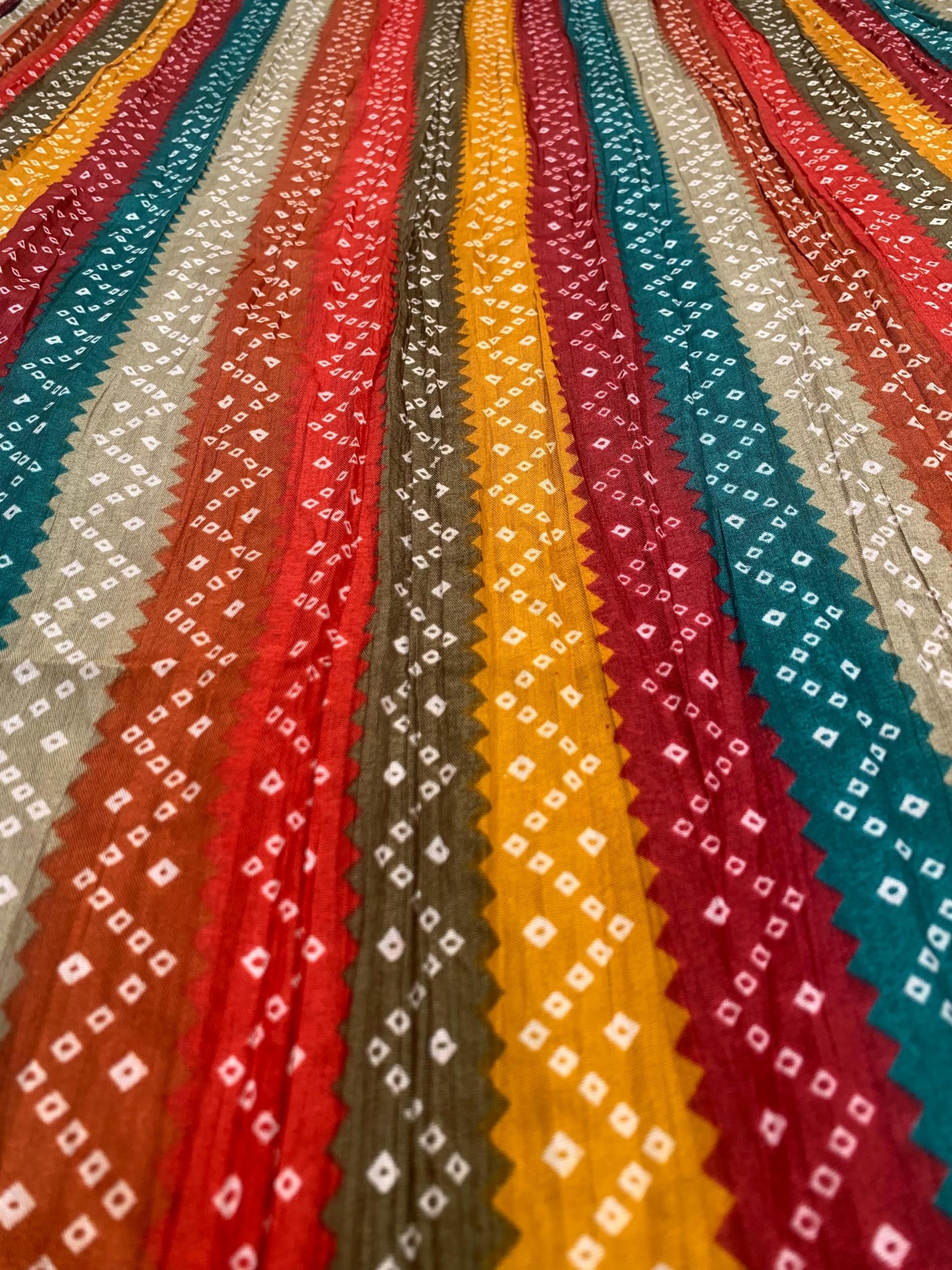 AKSHADEEP Women's Cotton Blend Bandhani Print Nude Dupatta with 2.20 Meters | Women’s cotton printed dupatta with tassels -Bandhani-16