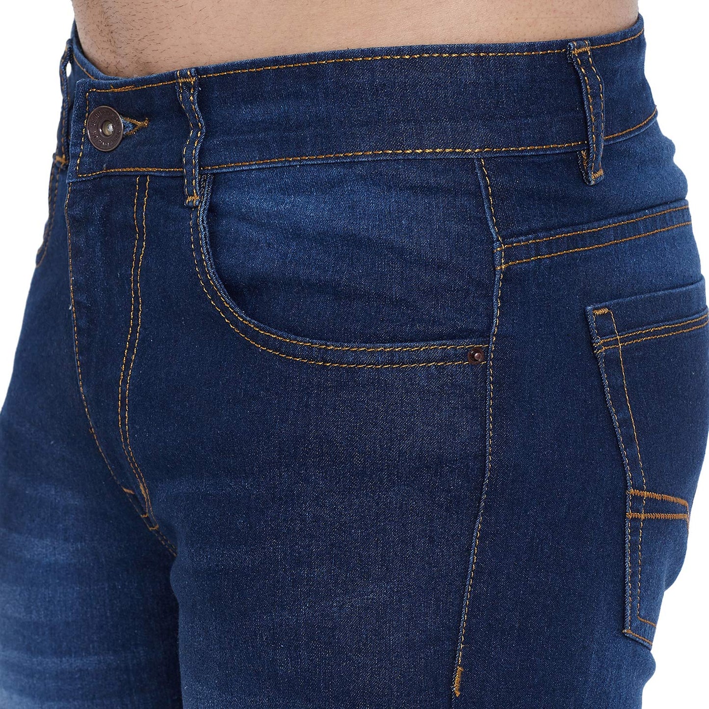 Ben Martin Men's Regular Fit Denim Jeans (BM-WJ03-DARK-P13-42, Blue)