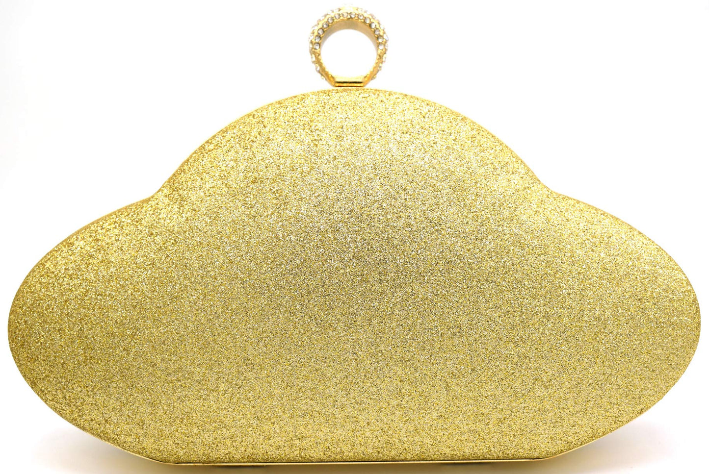 TOOBA Handicraft Beautiful Fancy Box Clutch Bag Purse for Bridal, Casual, Wedding Bag for Women & Girls (Gold)
