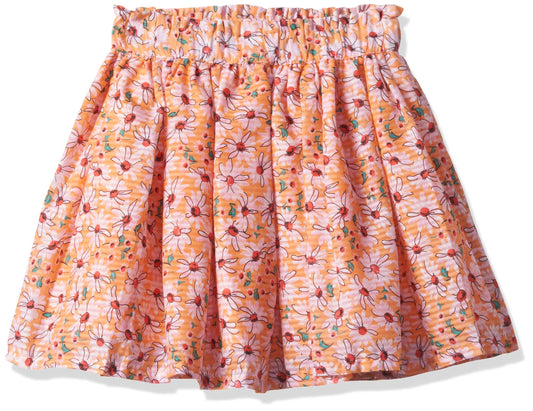 max Cotton Western Skirt Orange