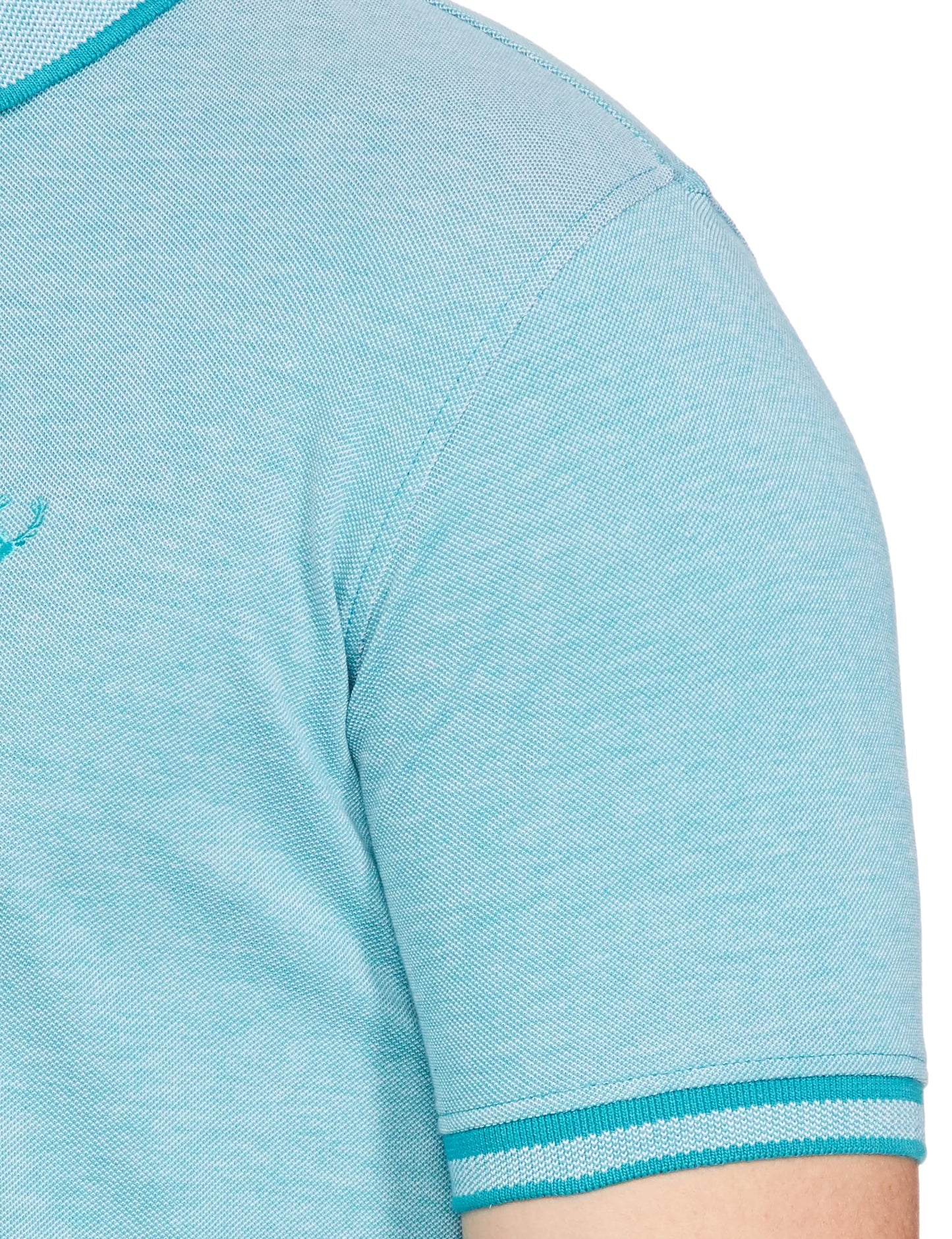 Allen Solly Men's Regular Fit T-Shirt (ASKPCURGFK82813_Teal M)