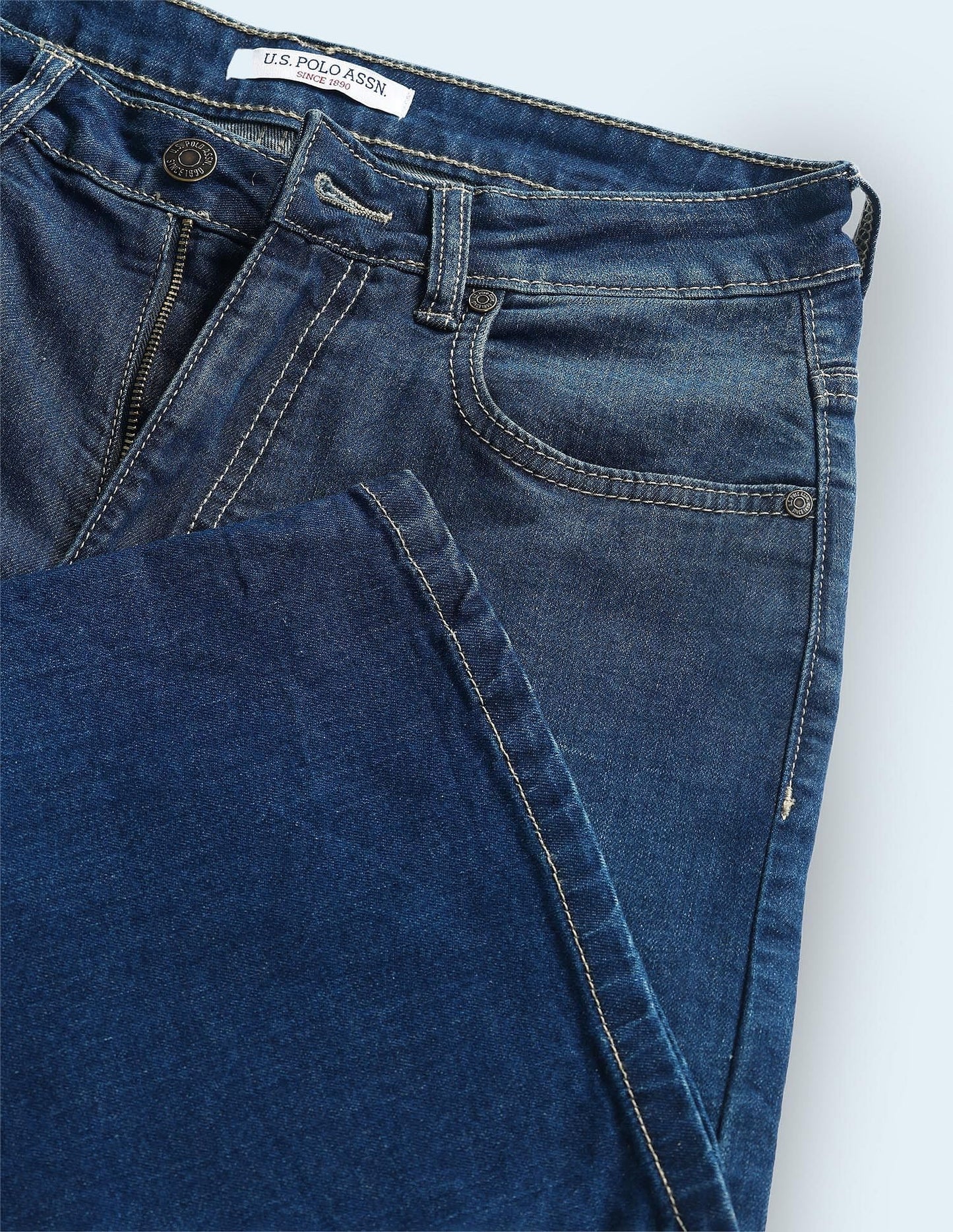 U.S. POLO ASSN. Women's Loose Jeans (UWAW24JEN183_Blue