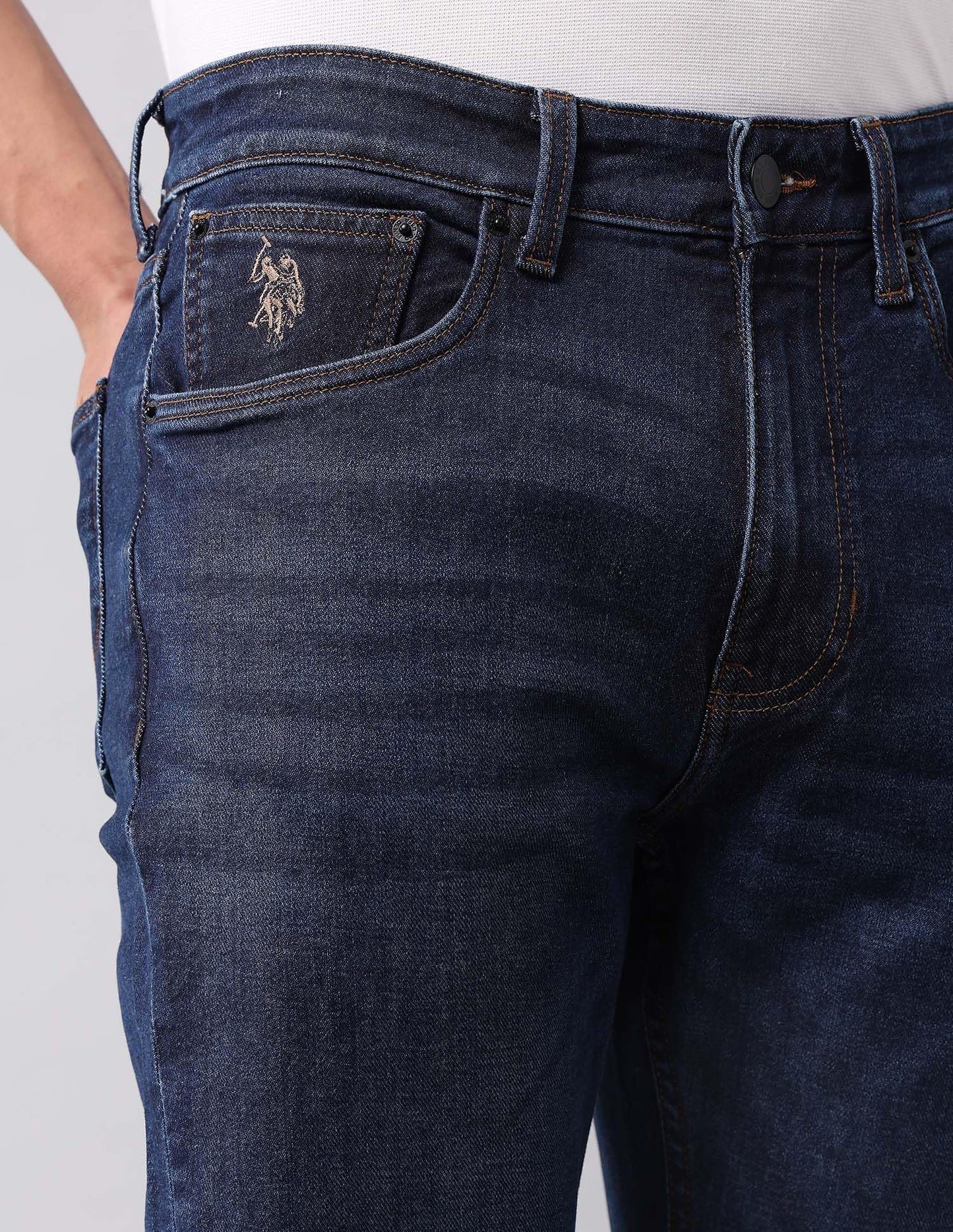 U.S. Polo Assn. Denim Co. Men's Connor Bootcut Blue Jeans