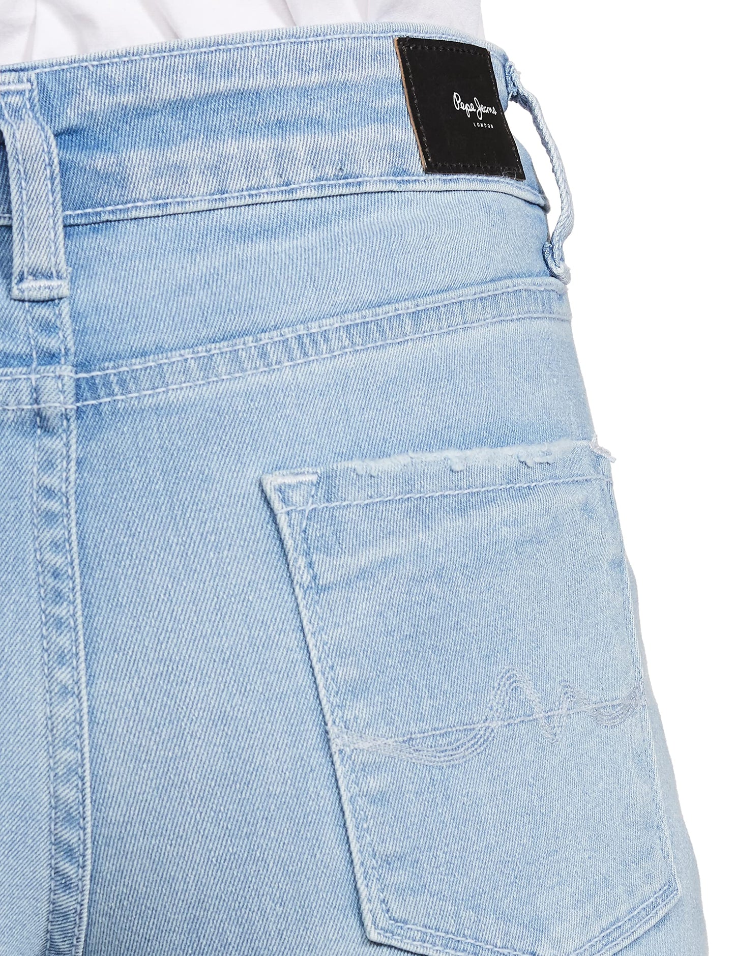 Pepe Jeans Women's High Rise Wide Leg Fit Jeans Light Used