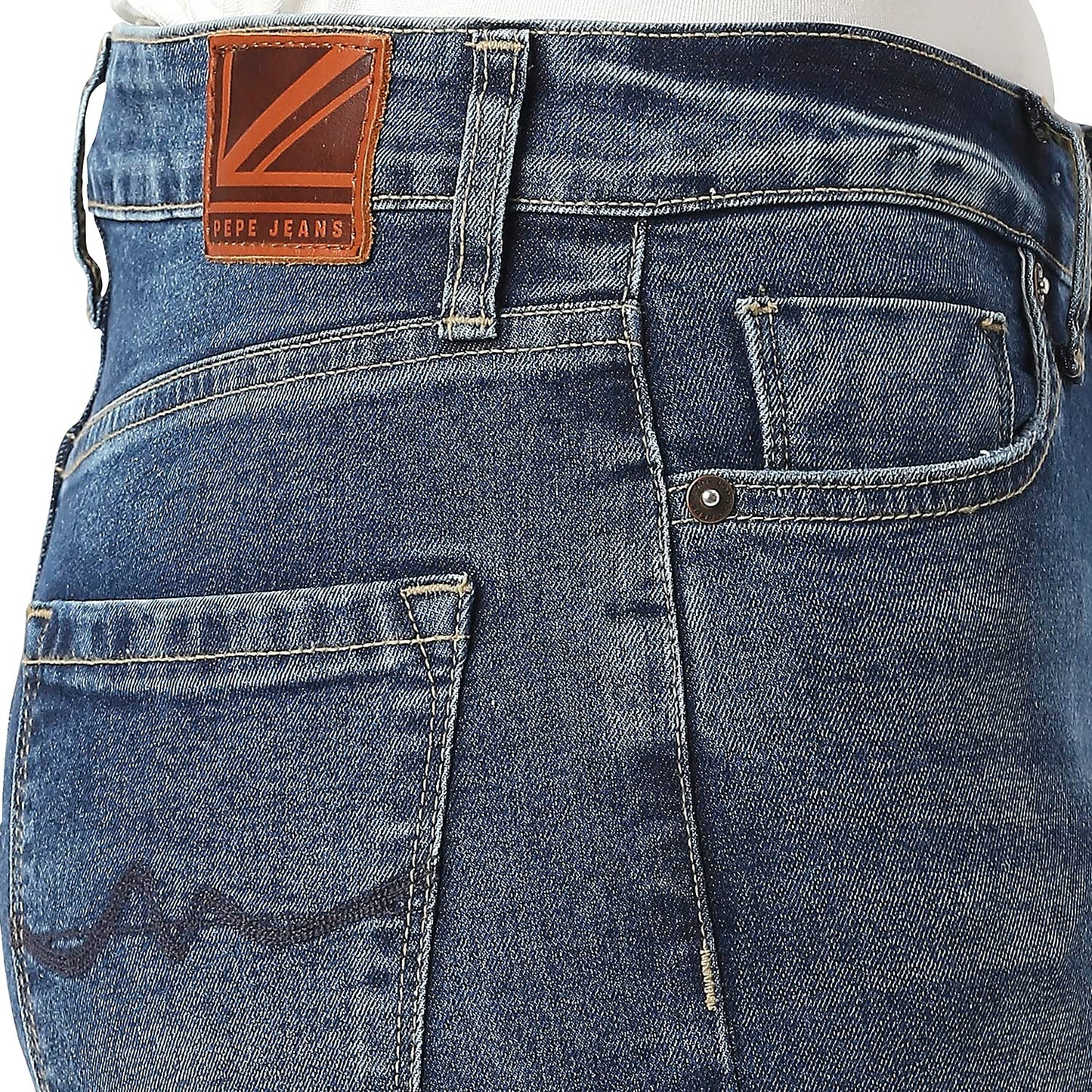 Pepe Jeans Women's High Rise Skinny Fit Jeans