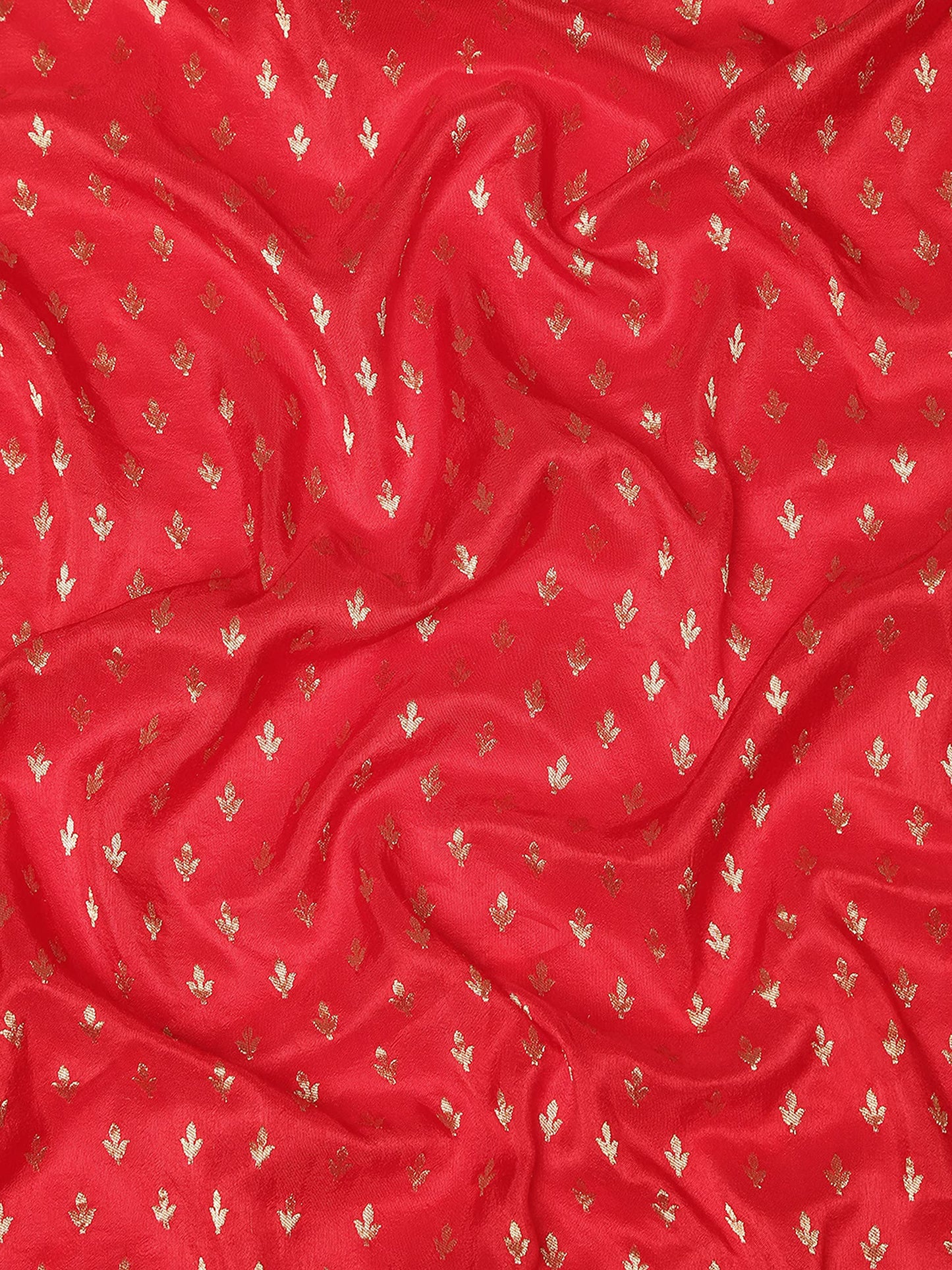 MOHEY Women's Ethnic Saree, All Over Jaal, Border with Blouse Piece Traditional Womens Saree for Festival, Wedding, Party (Red)